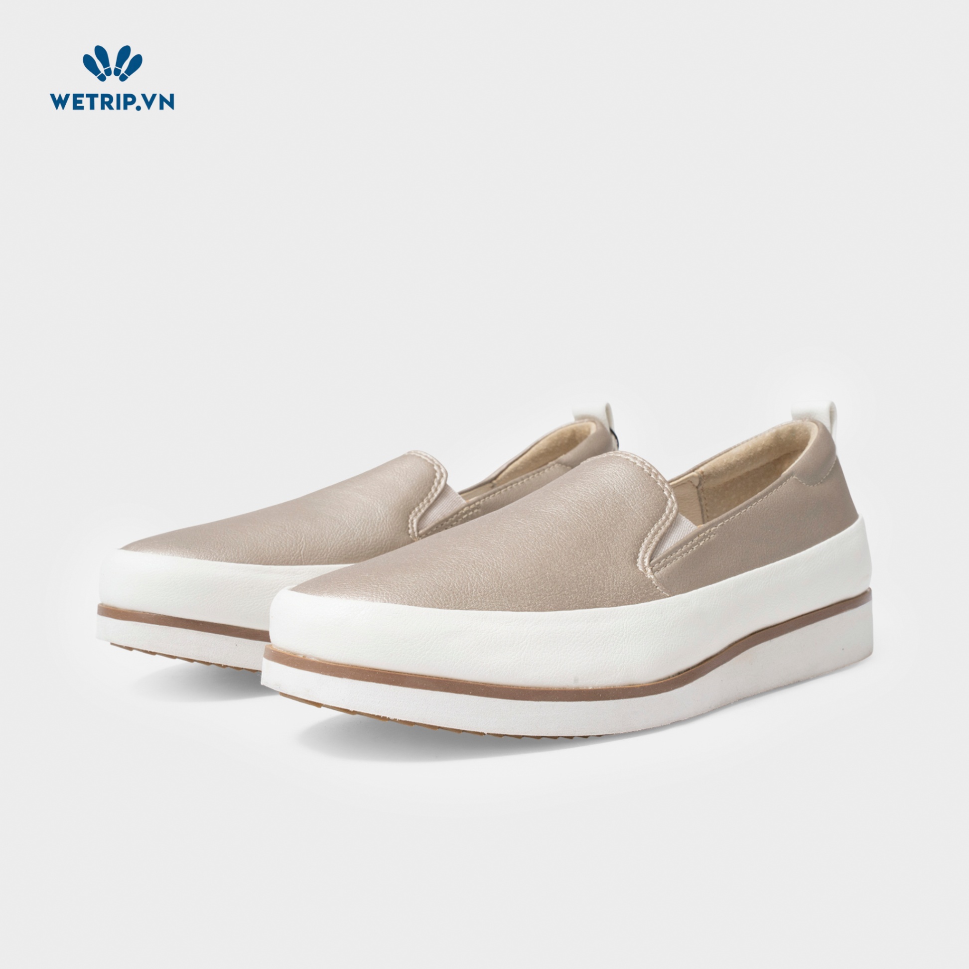 Slip-On Bussola (Da trơn-Be) Mã SLO-BSL-013-M1