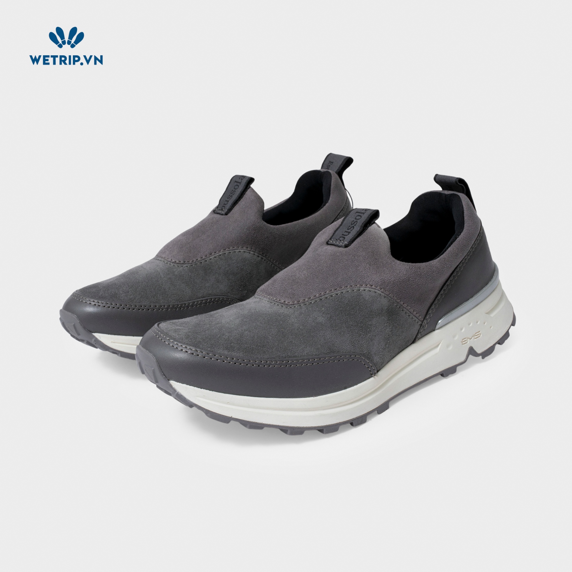 Slip-On Bussola (Da-Xám tro) Mã SLO-BSL-042-A