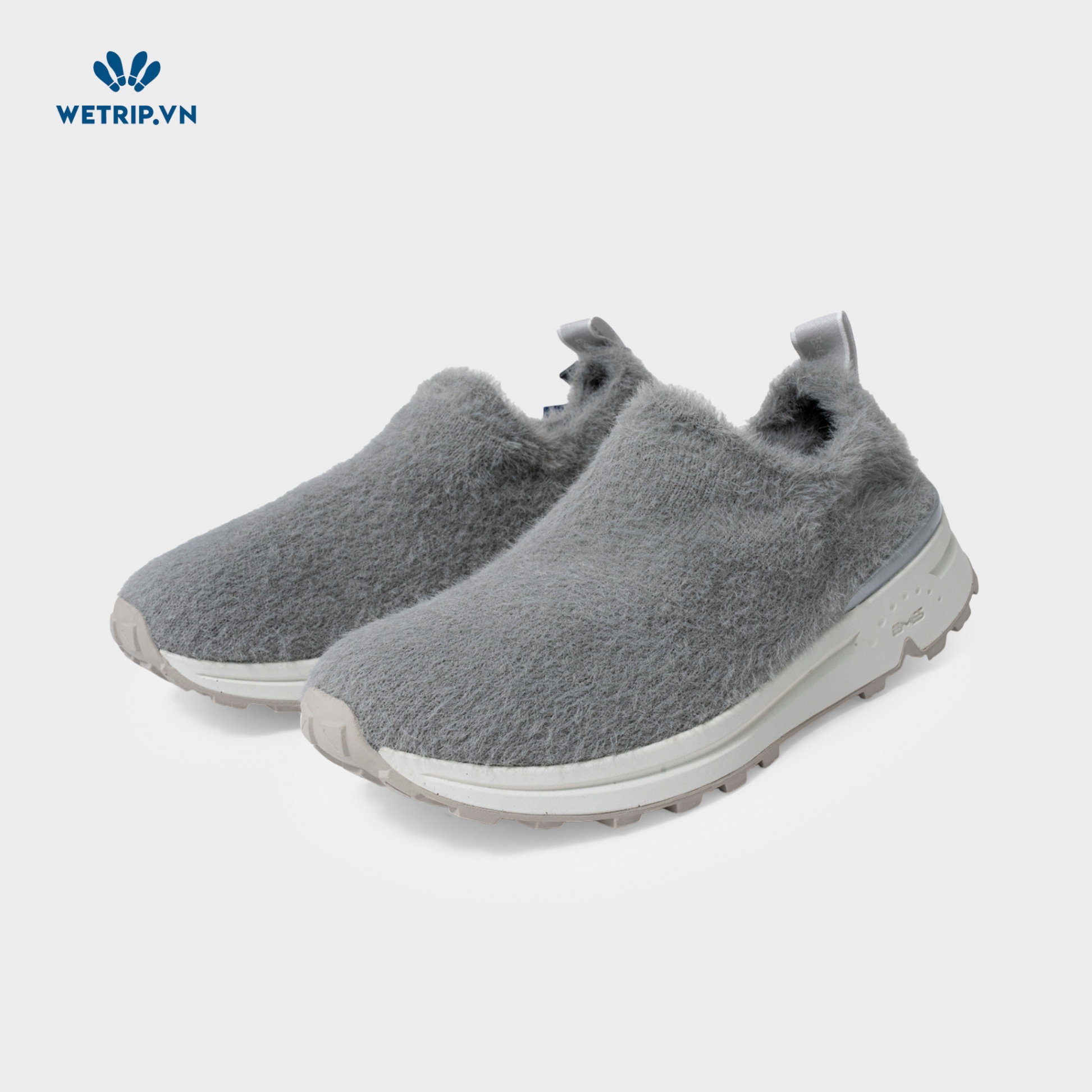 Slip-On Bussola (Vải lông-Xám) Mã SLO-BSL-043-A