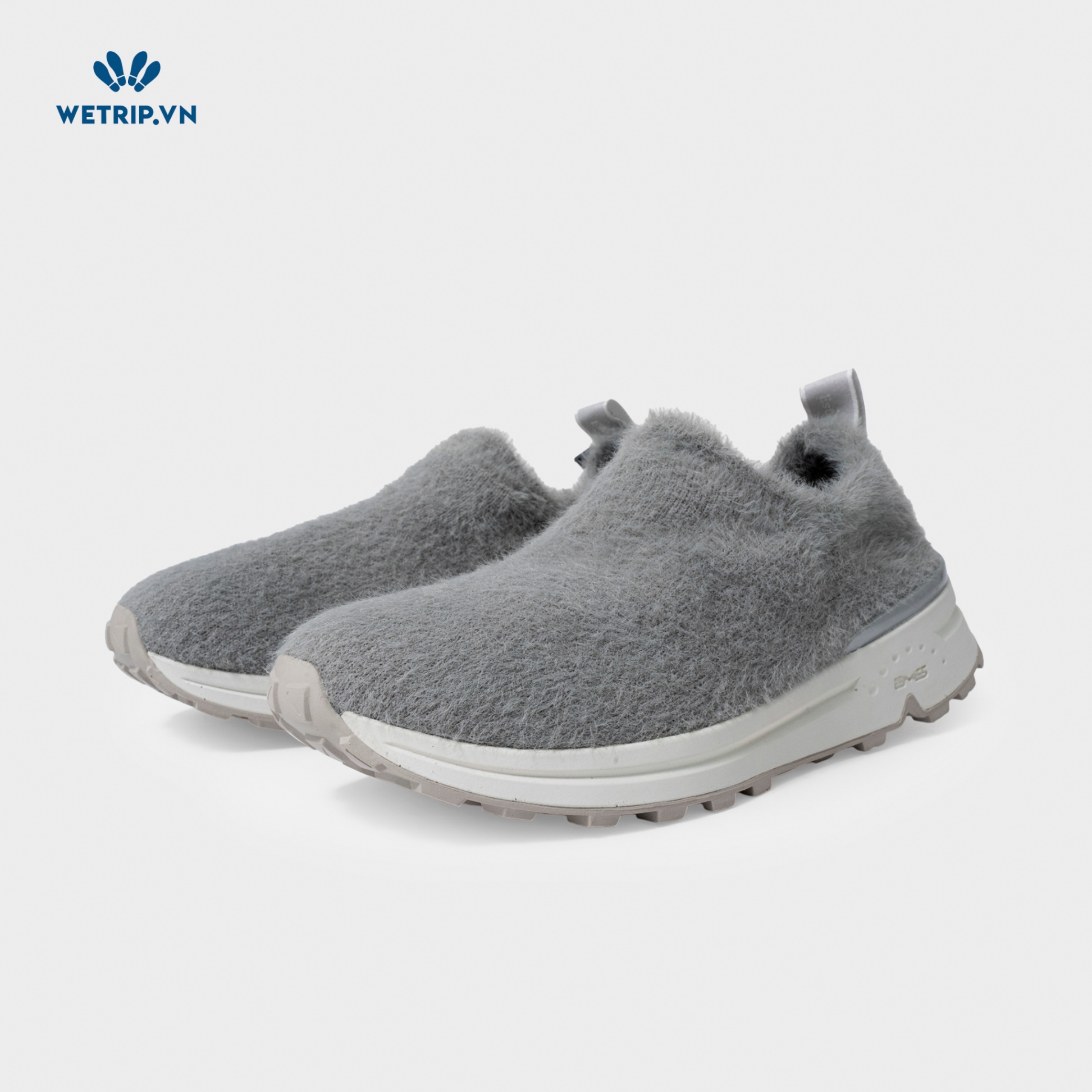 Slip-On Bussola (Vải lông-Xám) Mã SLO-BSL-043-A