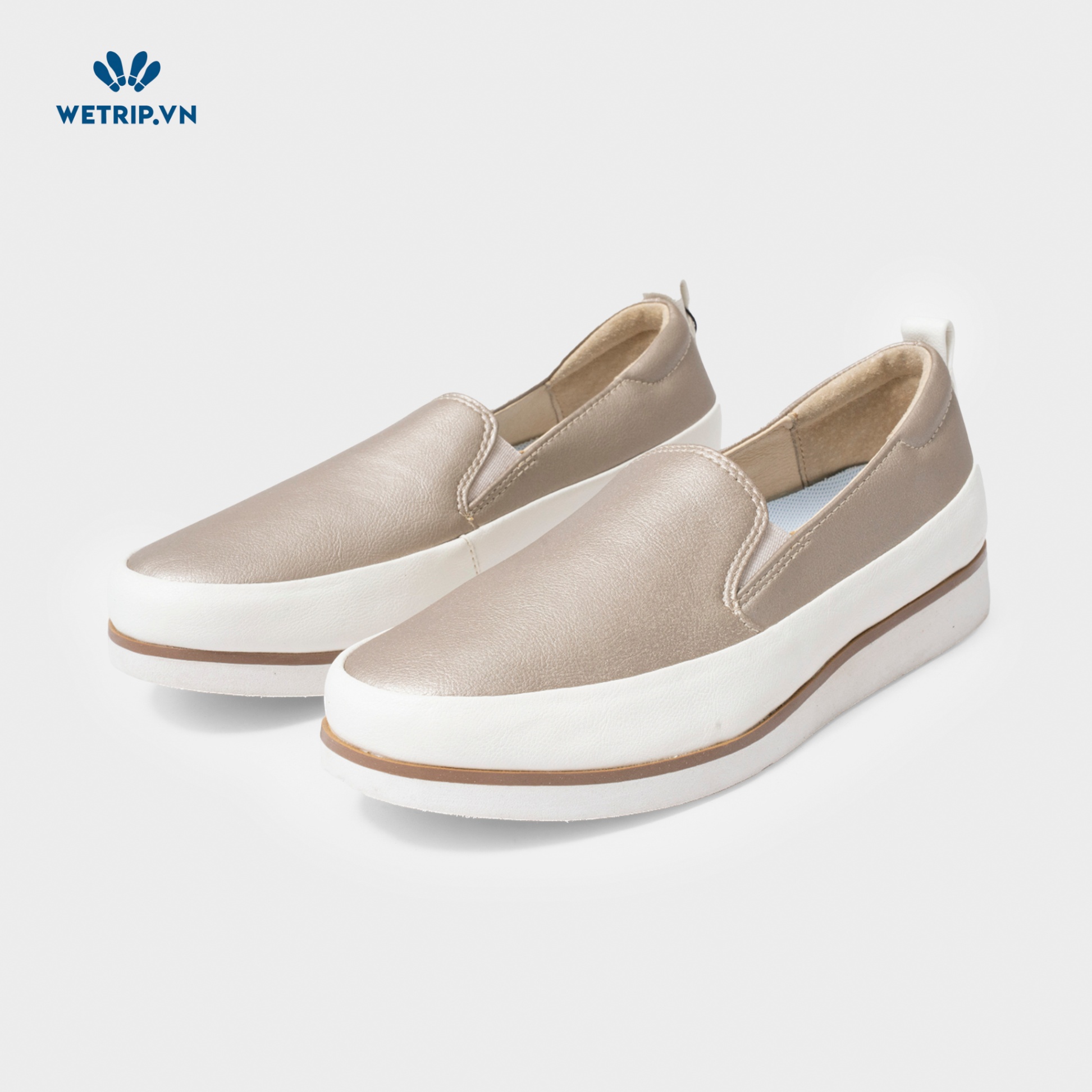 Slip-On Bussola (Da trơn-Be) Mã SLO-BSL-013-M1