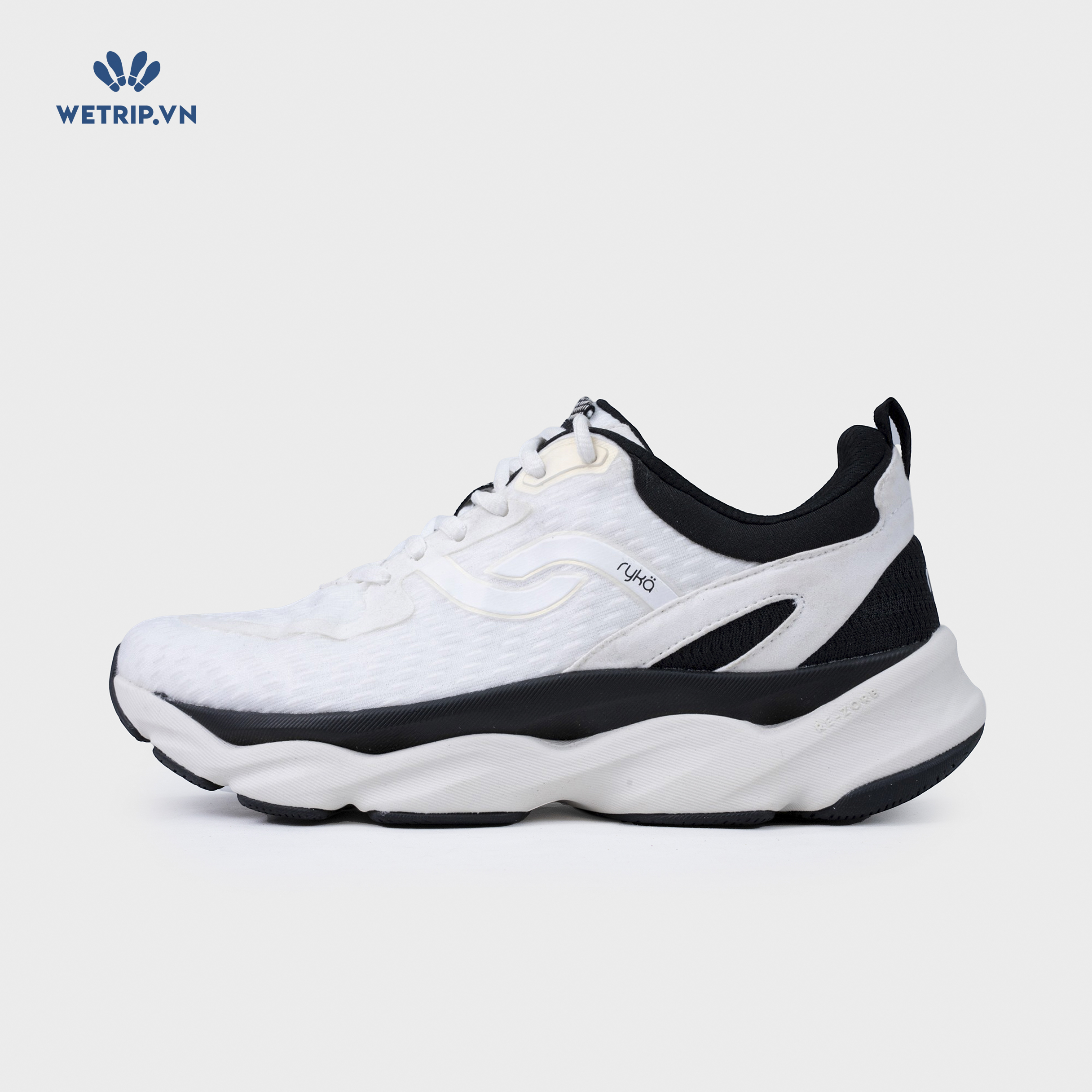 Sneakers RYKA (Trắng gót đen) Mã SN-RYKA-029-A