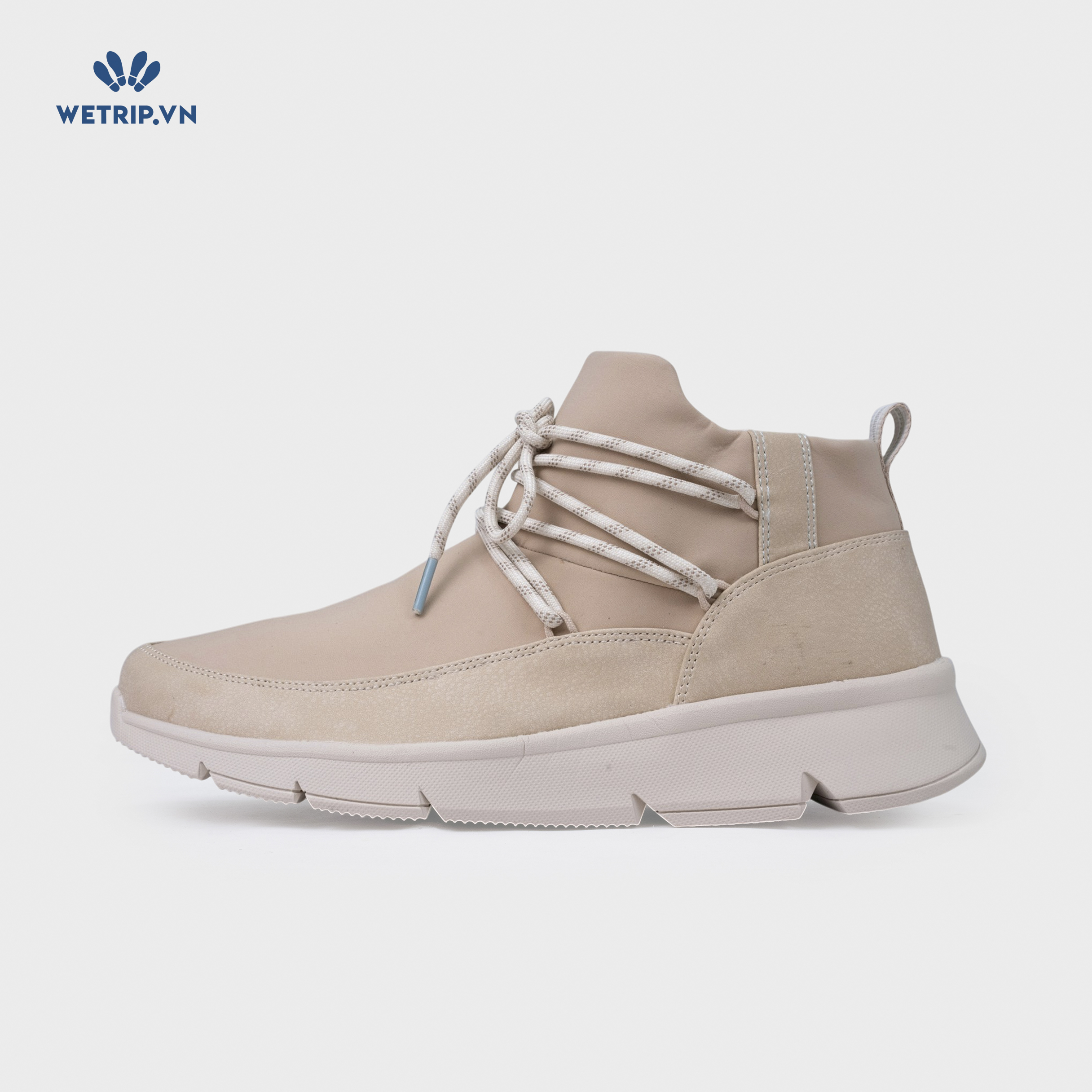 Boots Mắt Cá Đế Bằng RYKA (Kem) Mã BMC-DB-RYKA-005-A