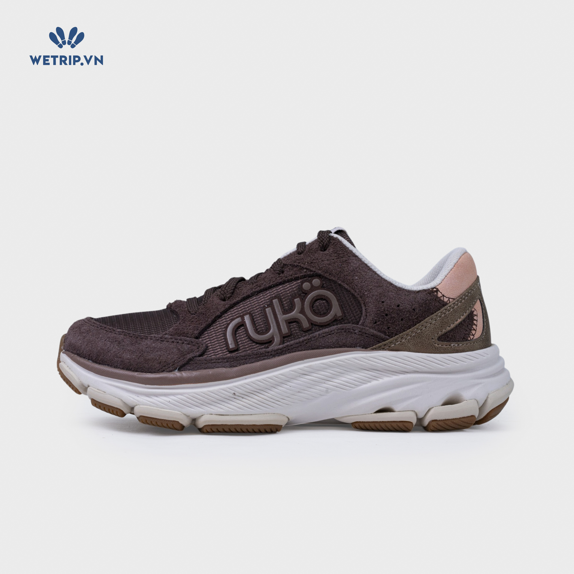 Sneakers RYKA (Nâu đế trắng) Mã SN-RYKA-040-B
