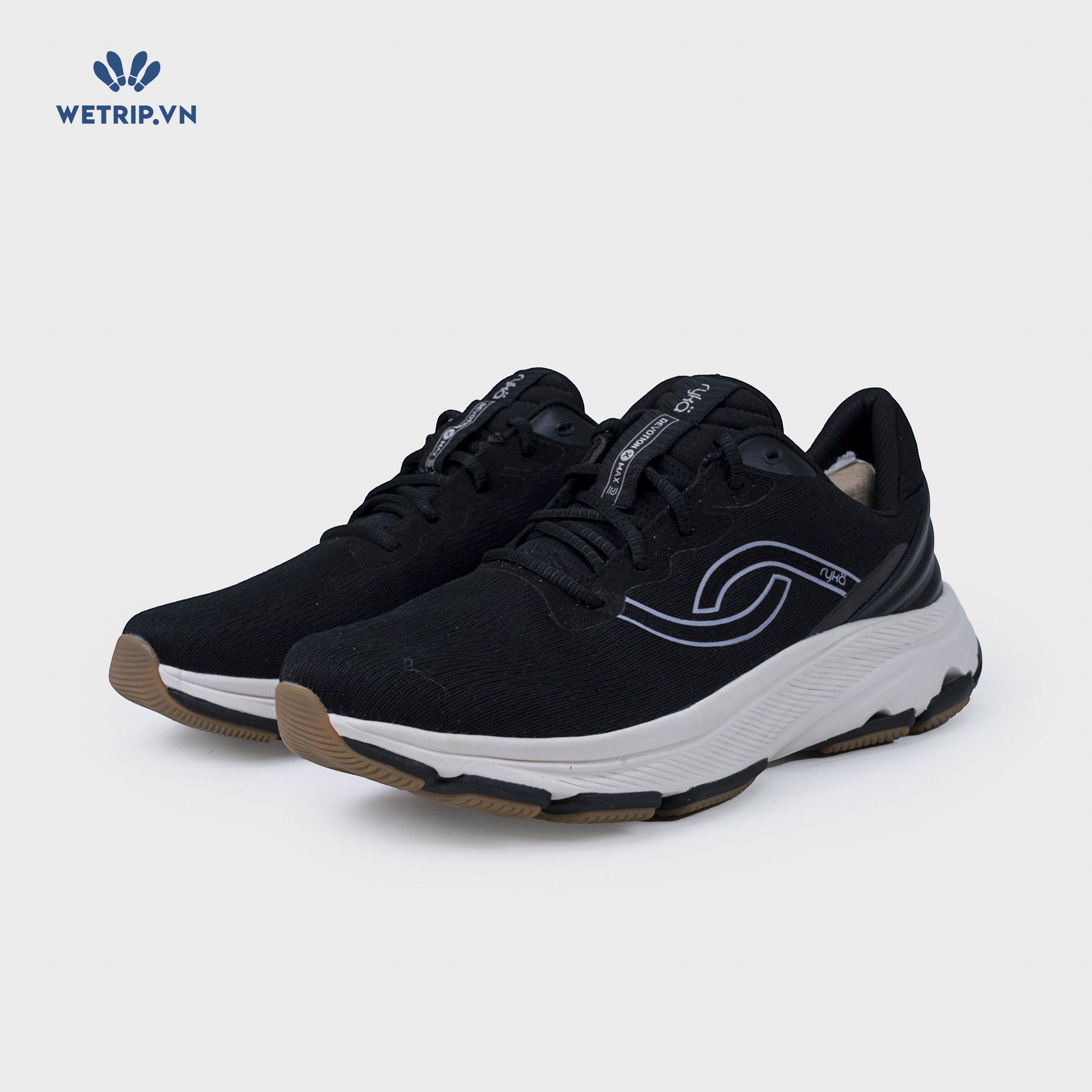 Sneakers RYKA (Đen đế trắng) Mã SN-RYKA-038-A