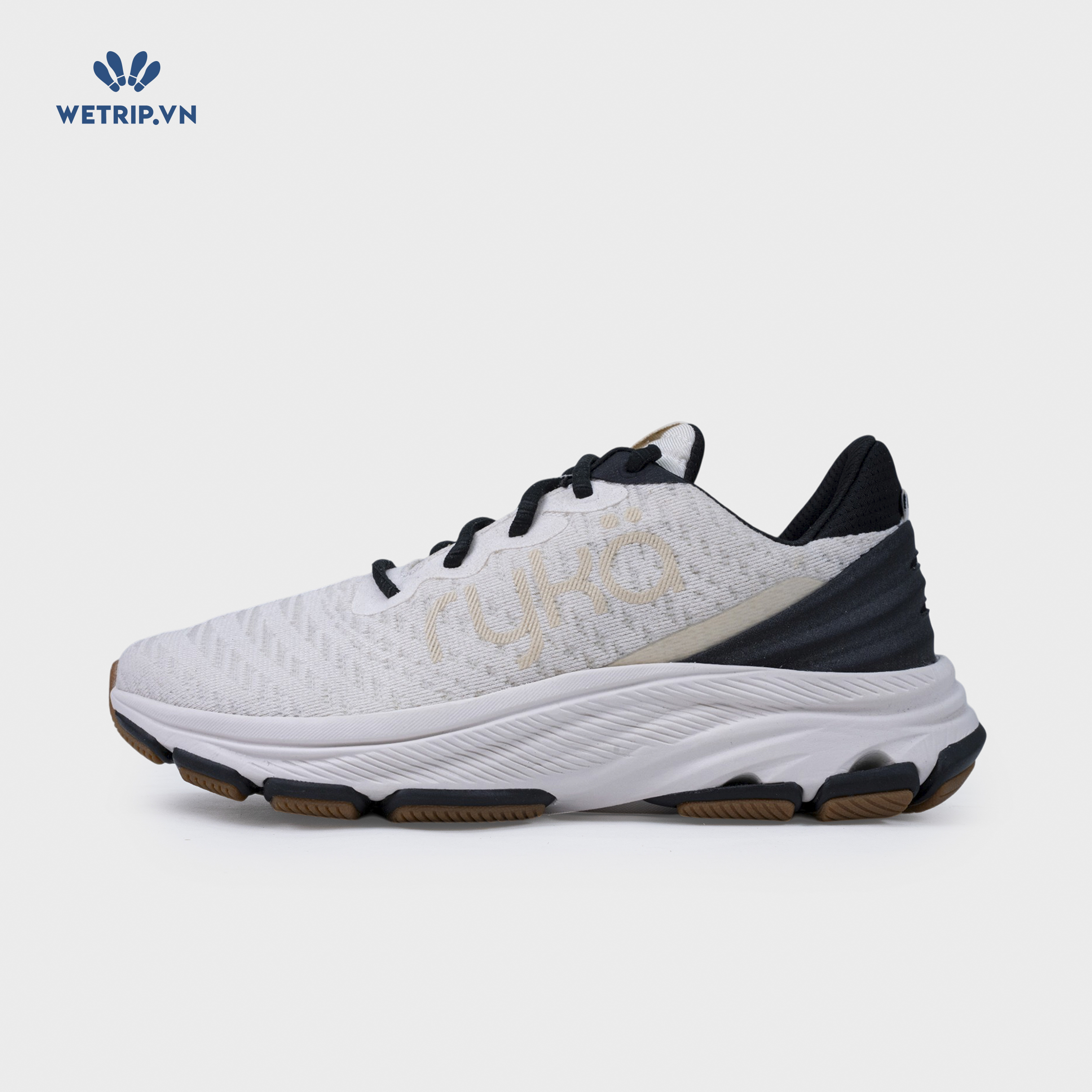 Sneakers RYKA (Kem gót đen) Mã SN-RYKA-039-B