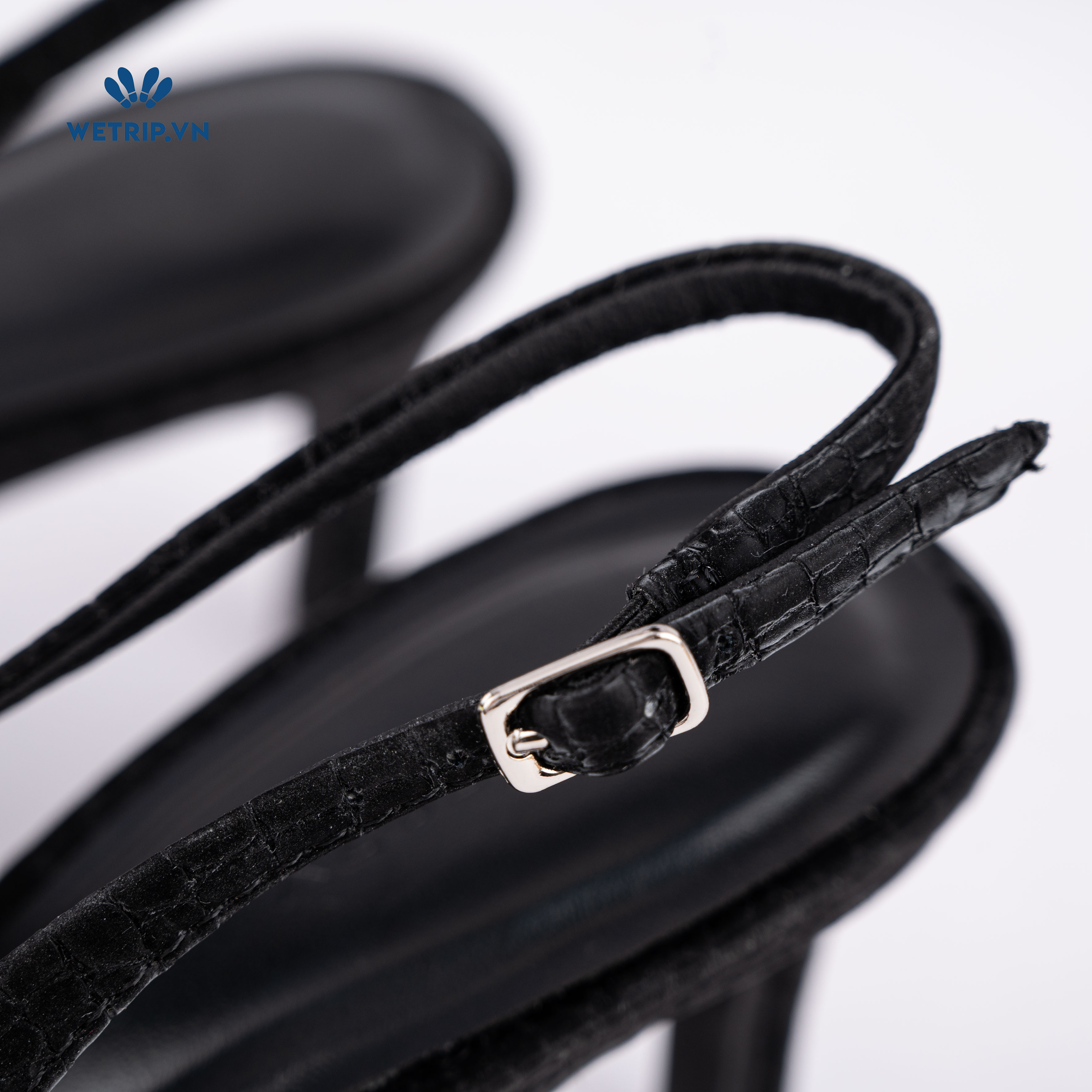Americano Shoeszy -Slingback cao gót (7cm) màu đen