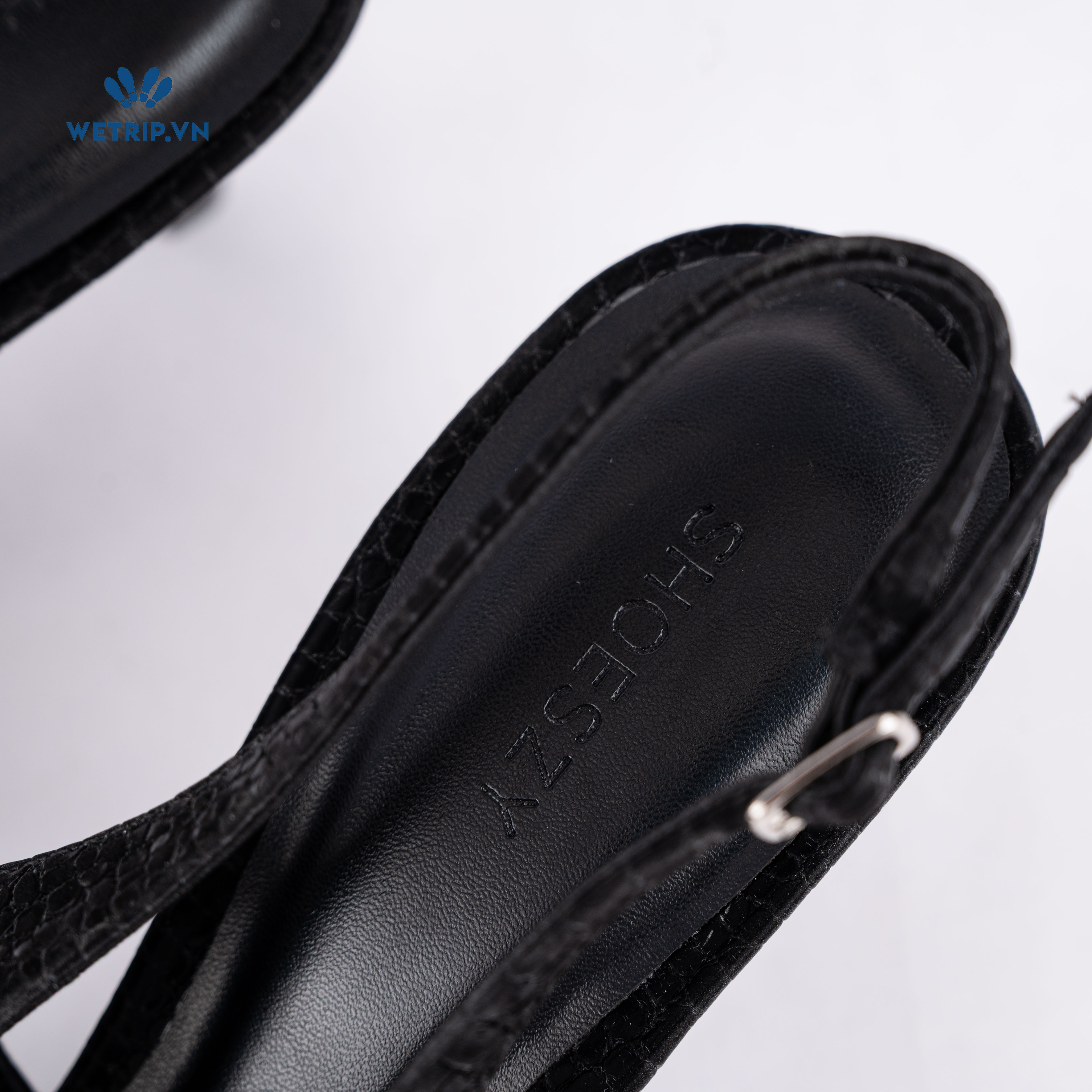 Americano Shoeszy -Slingback cao gót (7cm) màu đen