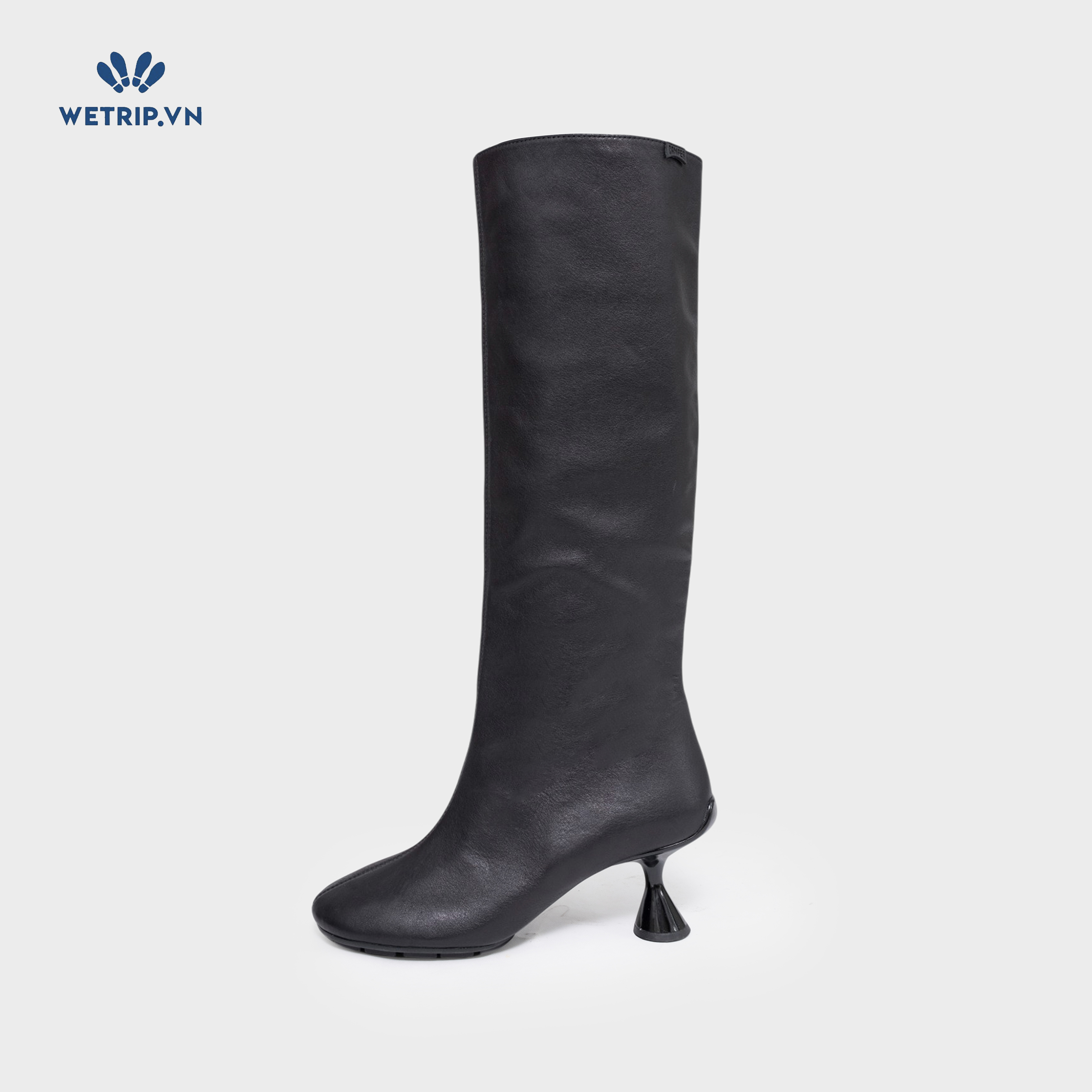 Boots Đầu Gối Cao Gót We_Camper (da, đen) (Mã) BDG-CG-CP-008-A