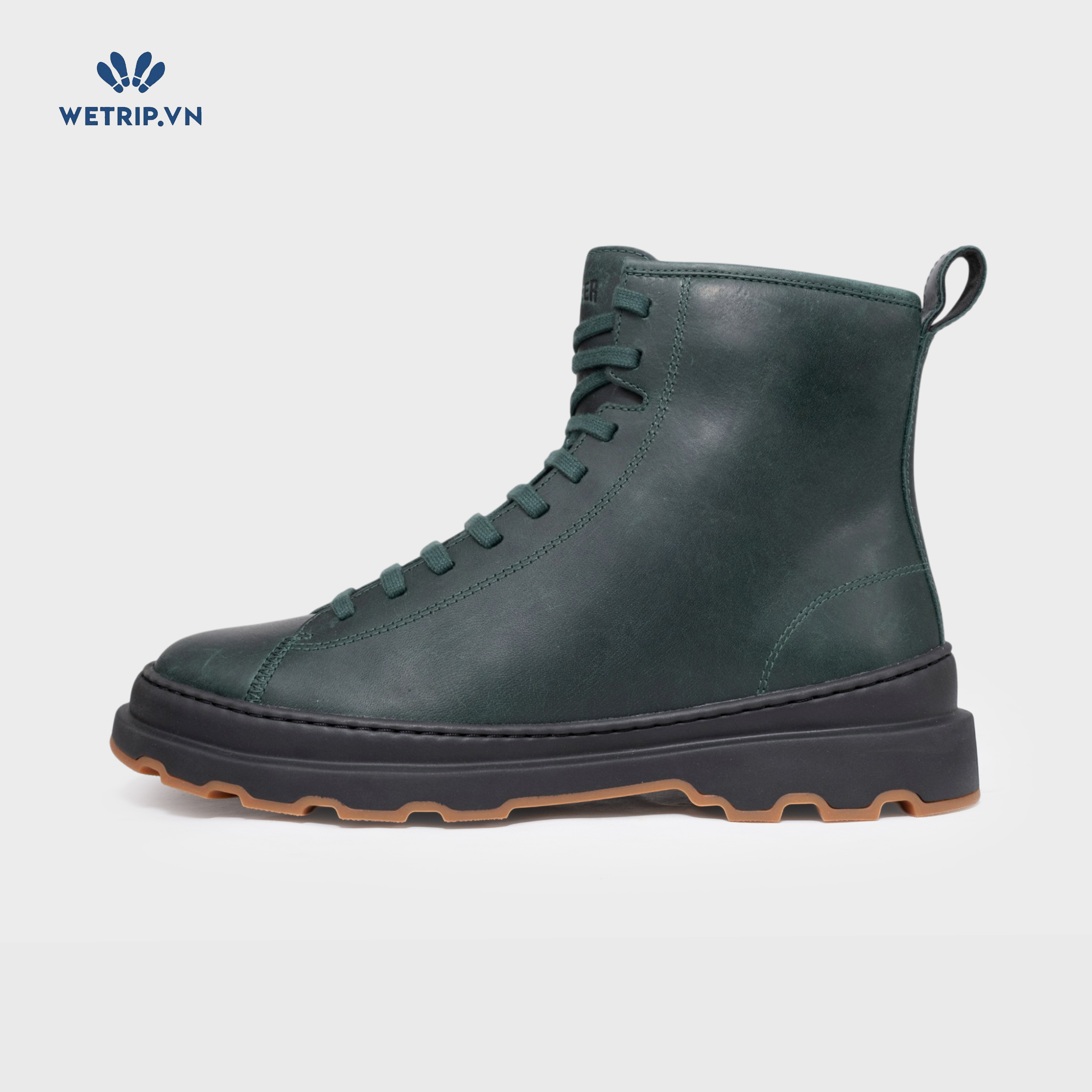 Boots Lửng Đế Bằng We_Camper (da, xanh) (Mã) BL-DB-CP-051-A