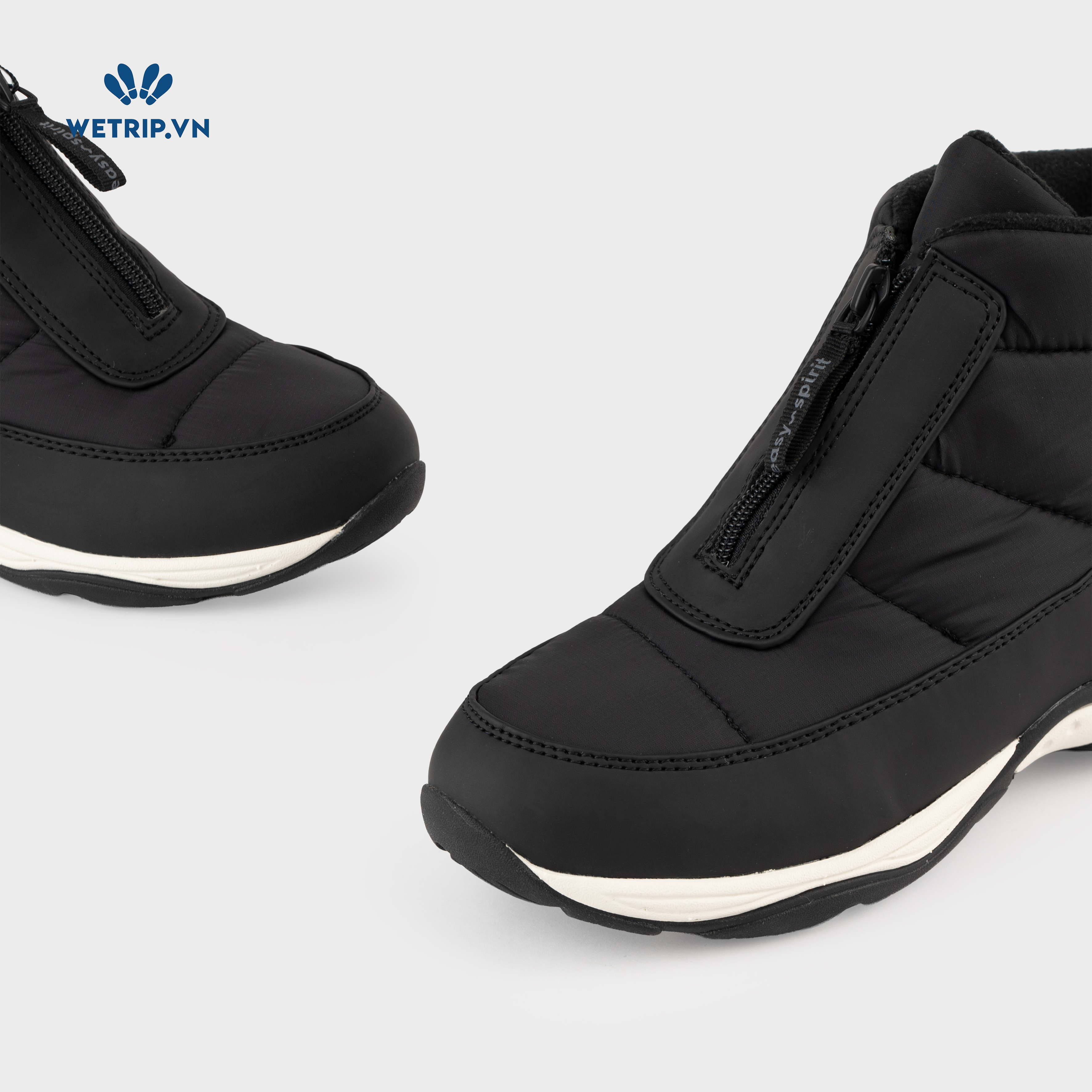 Boots Mắt Cá Đế Bằng We_EasySpirit (Đen) (Unisex) Mã BMC-DB-EAS-002-A