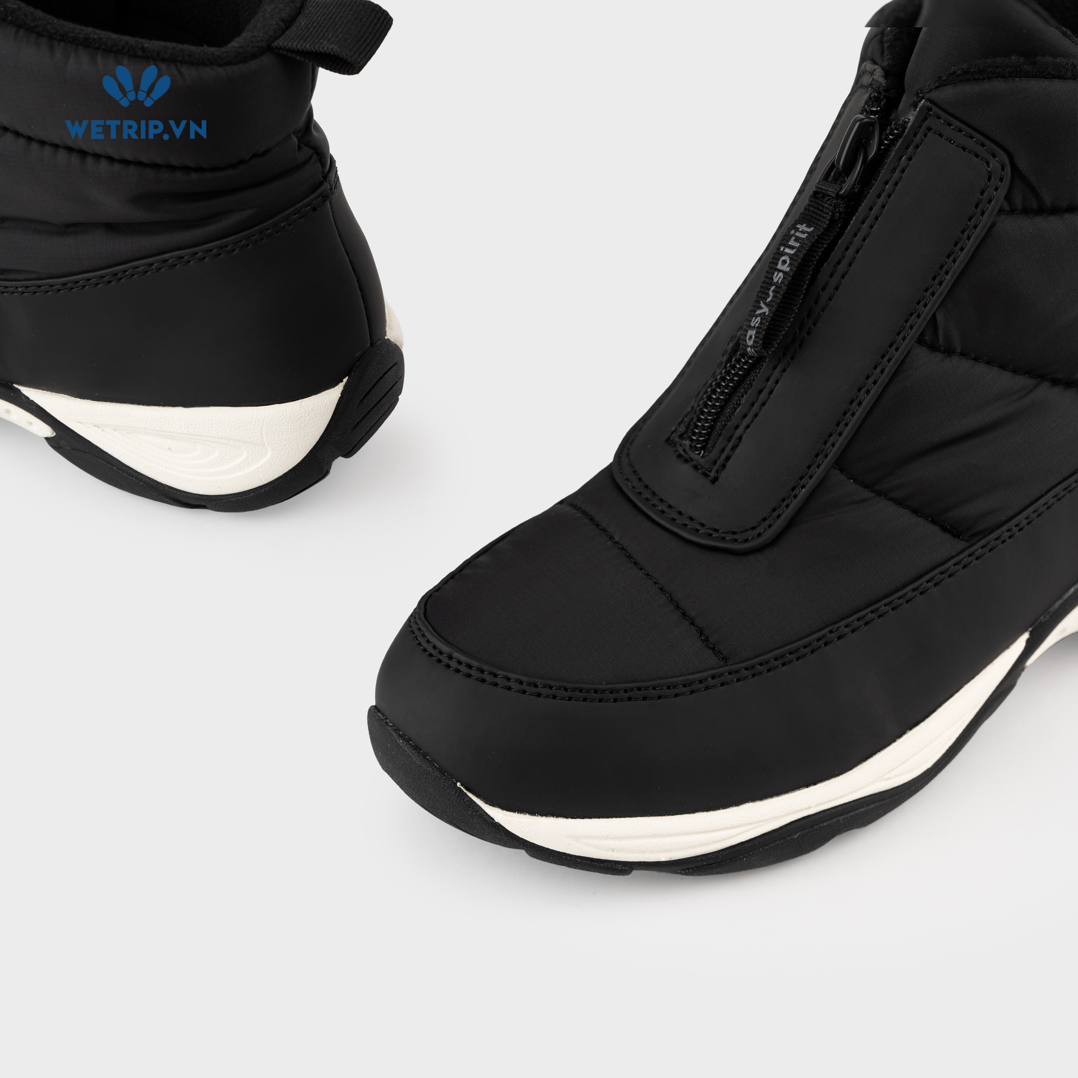 Boots Mắt Cá Đế Bằng We_EasySpirit (Đen) (Unisex) Mã BMC-DB-EAS-002-A