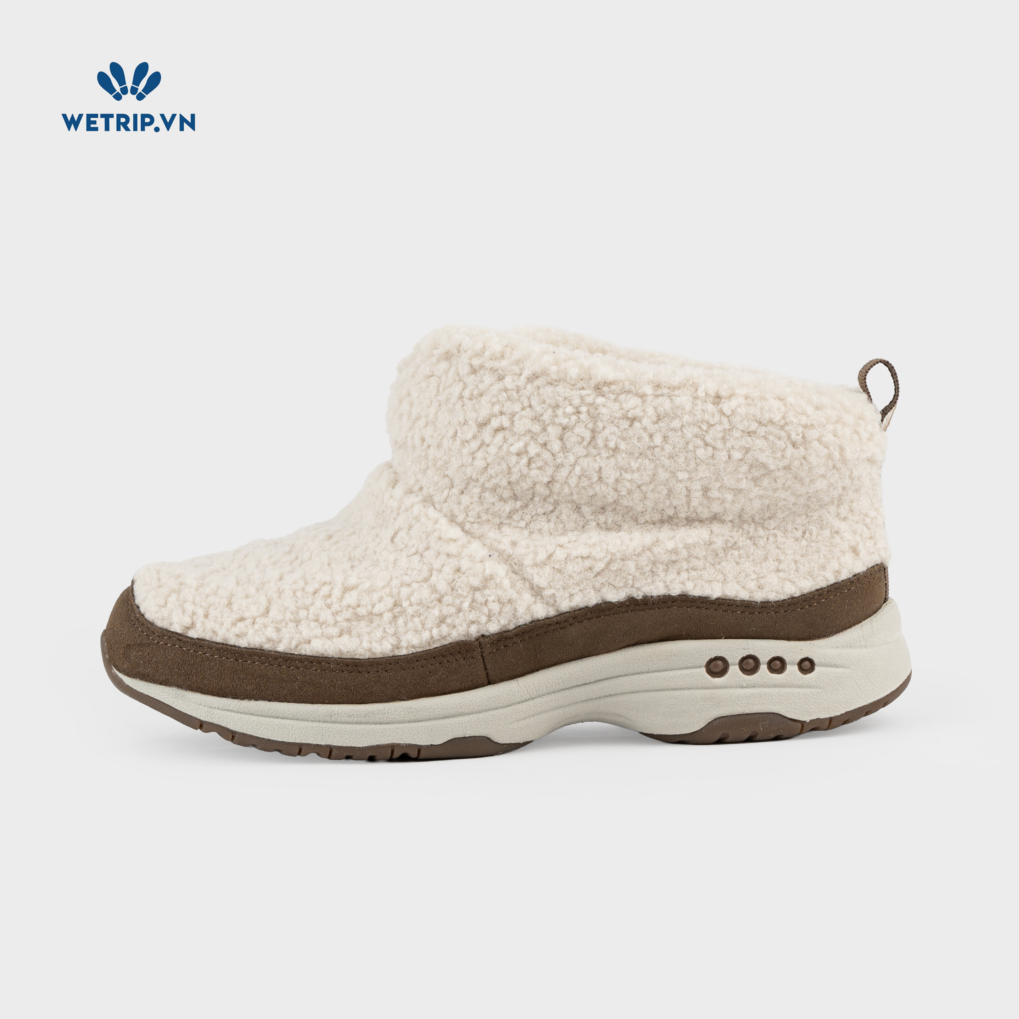 Boots Mắt Cá Đế Bằng We_EasySpirit (Kem) Mã BMC-DB-EAS-003-B