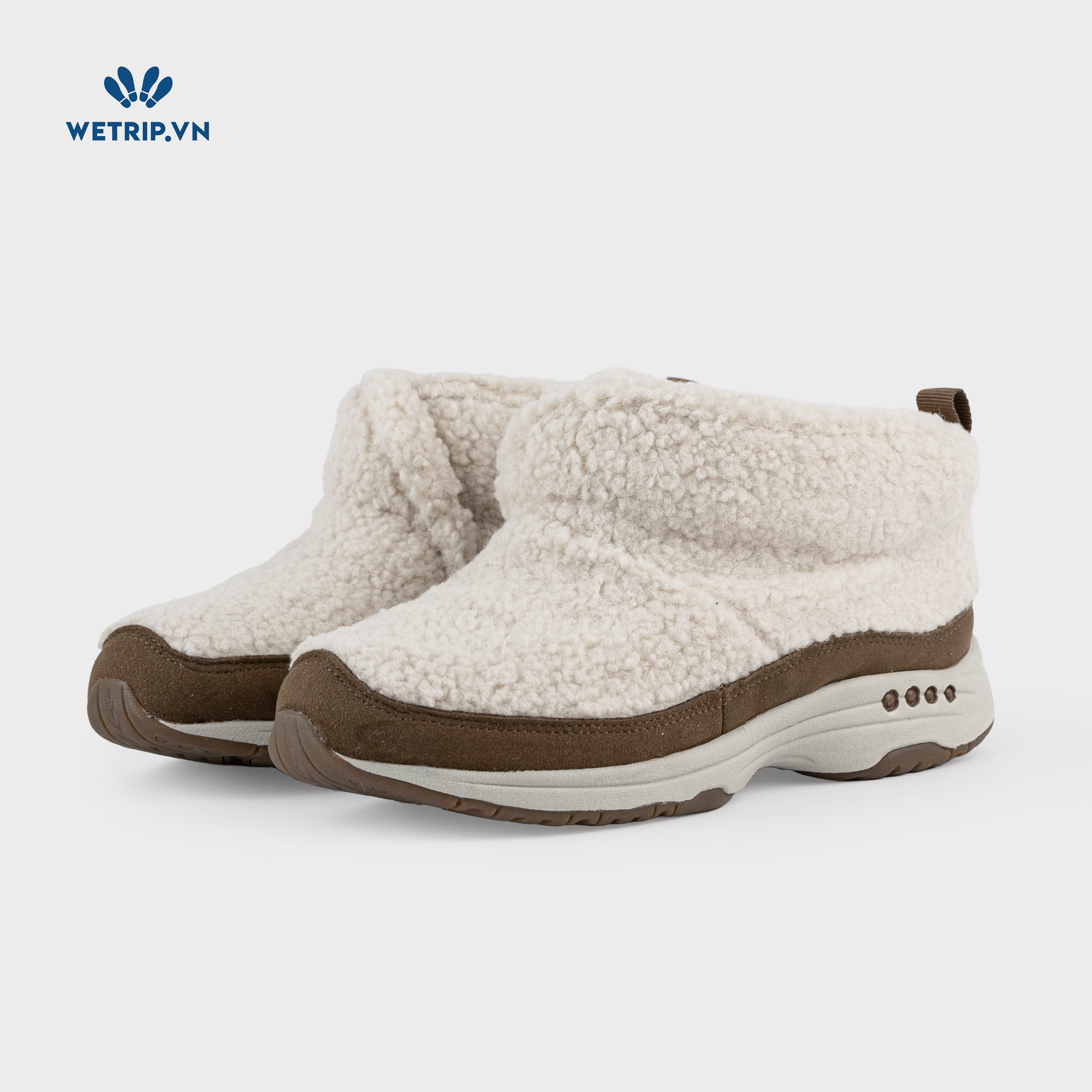 Boots Mắt Cá Đế Bằng We_EasySpirit (Kem) Mã BMC-DB-EAS-003-B