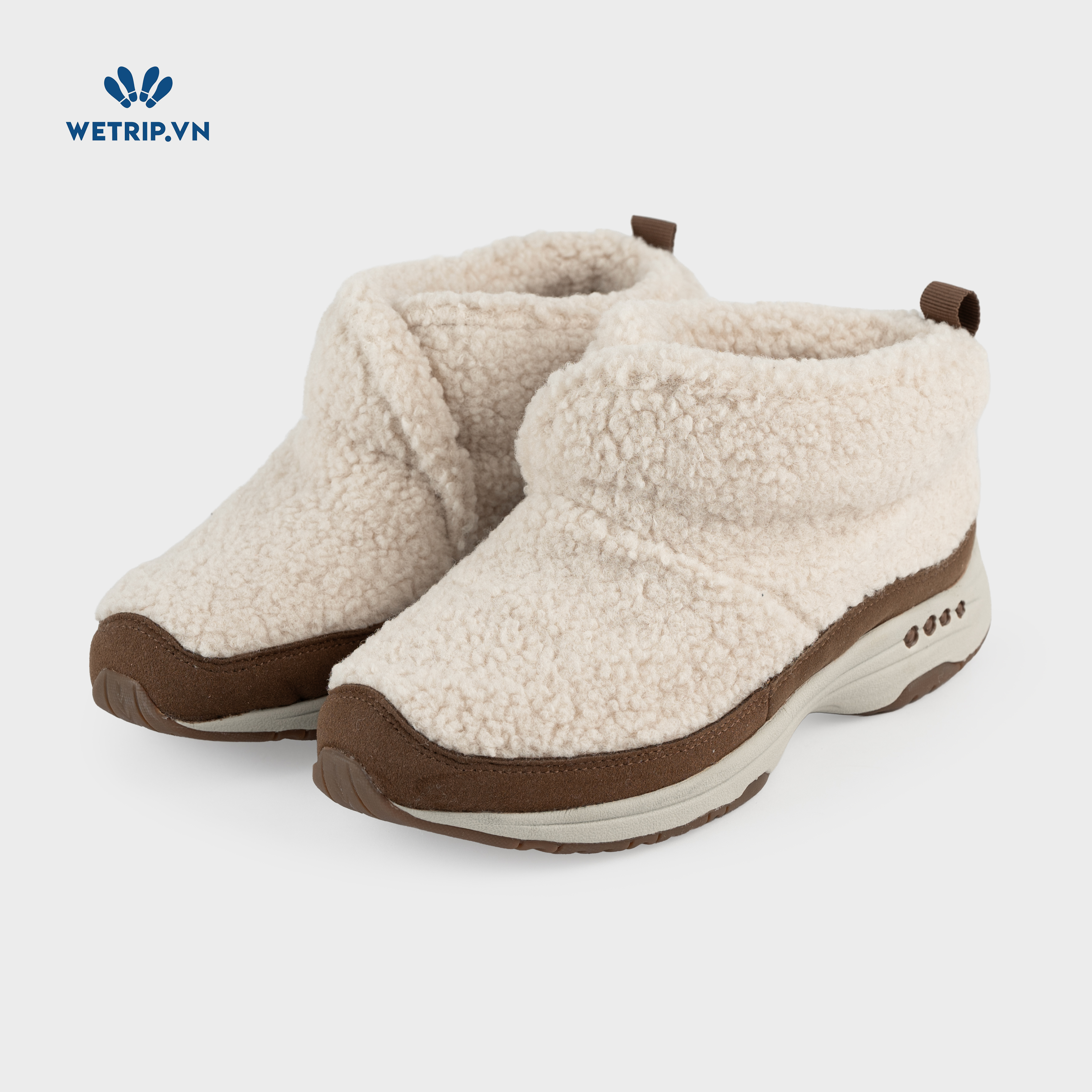 Boots Mắt Cá Đế Bằng We_EasySpirit (Kem) Mã BMC-DB-EAS-003-B