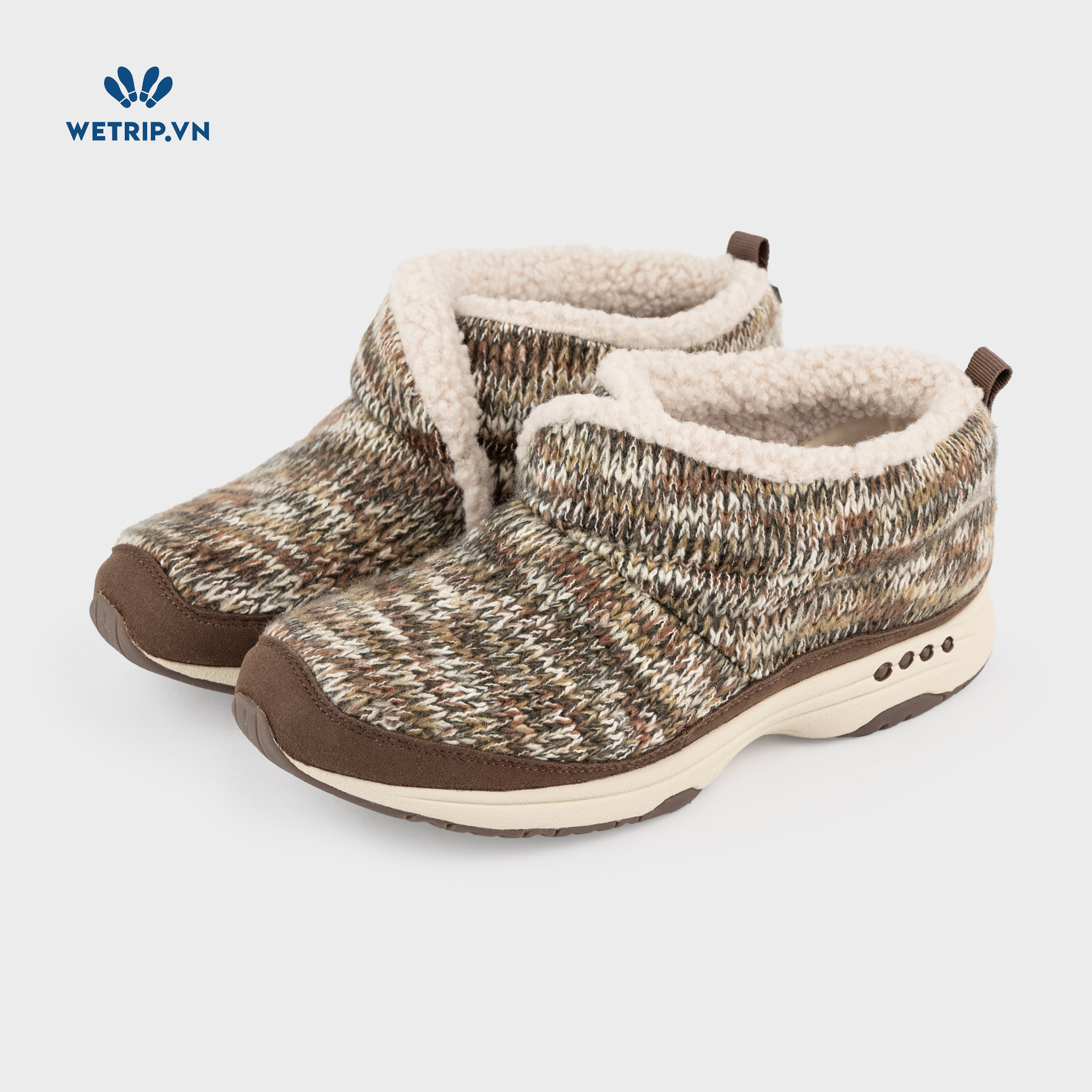 Boots Mắt Cá Đế Bằng We_EasySpirit (Nâu thổ cẩm) Mã BMC-DB-EAS-003-C