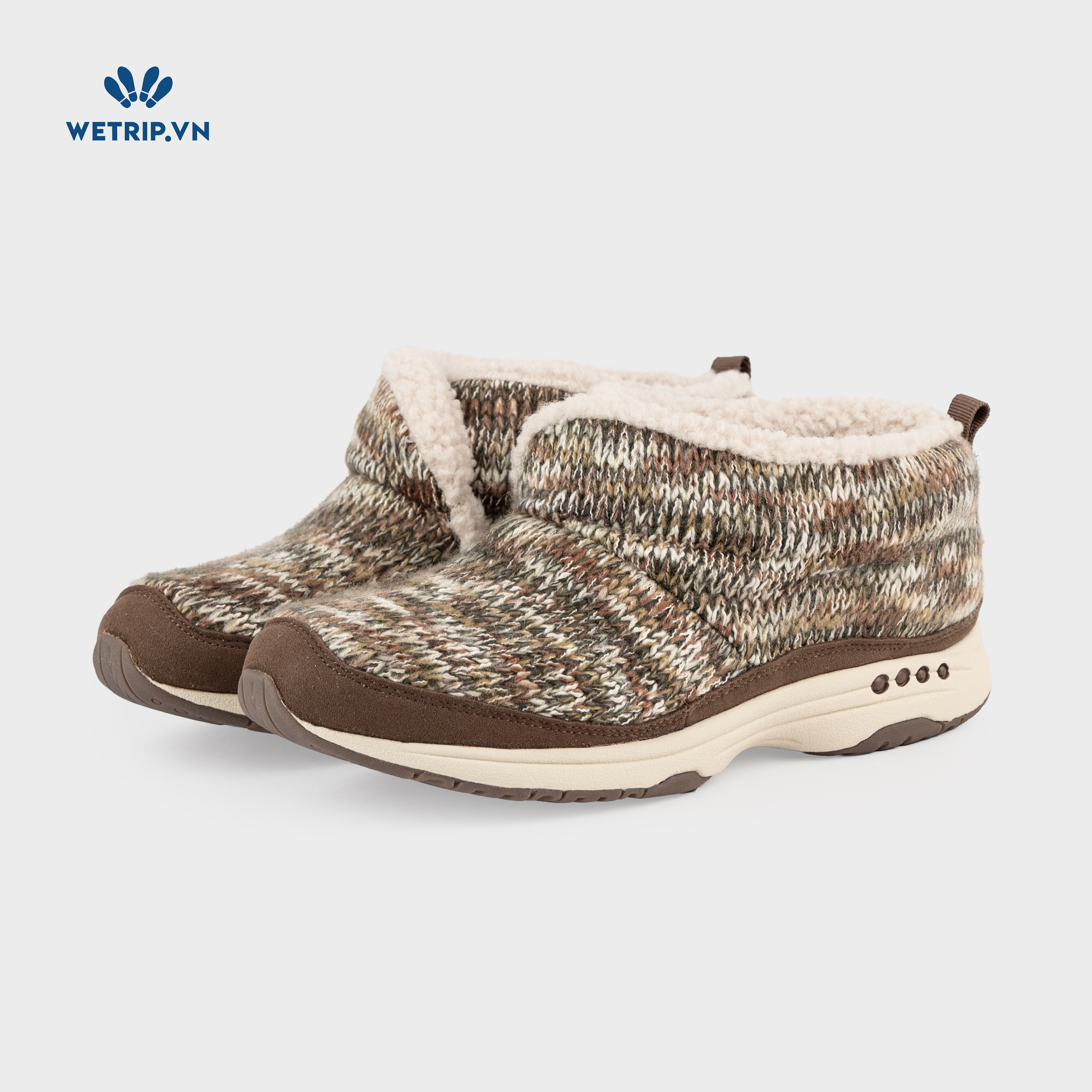 Boots Mắt Cá Đế Bằng We_EasySpirit (Nâu thổ cẩm) Mã BMC-DB-EAS-003-C