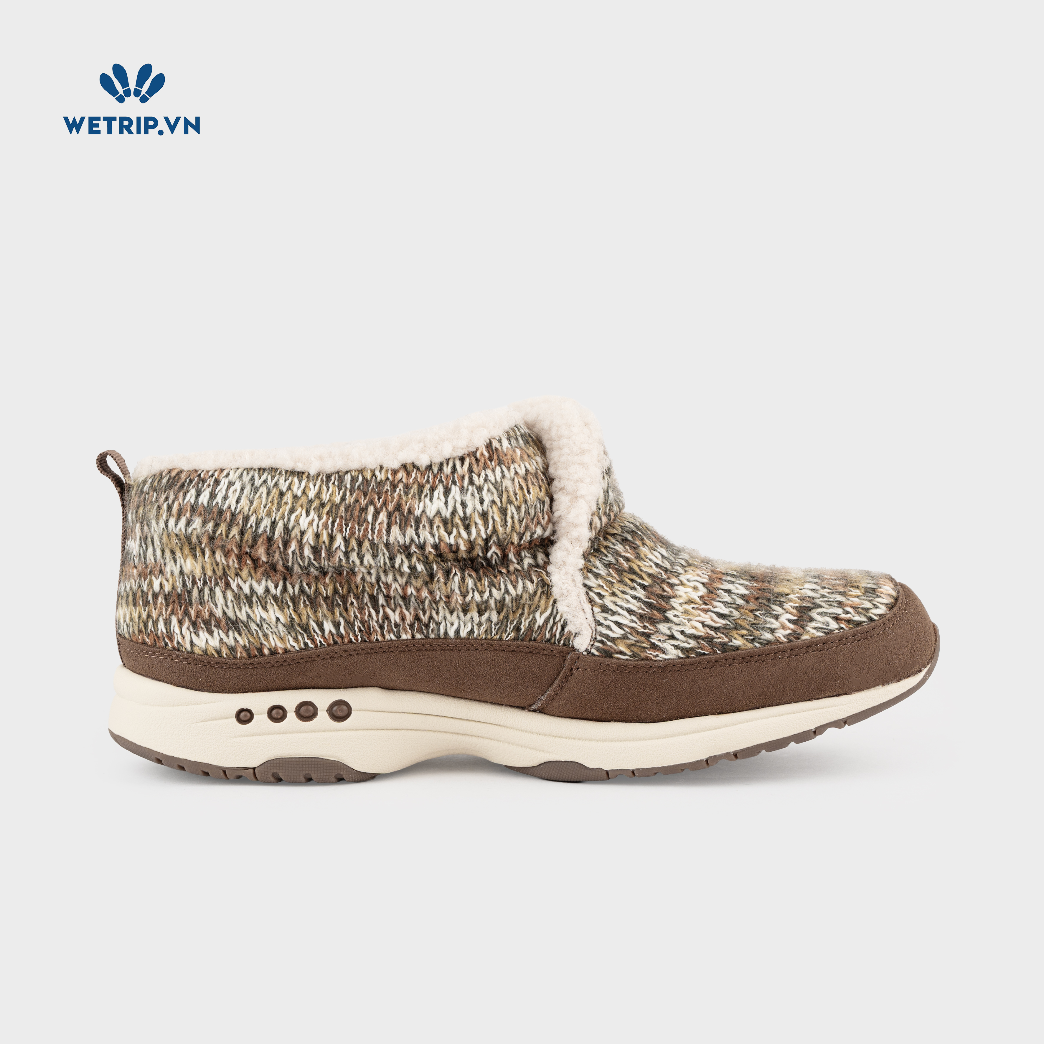 Boots Mắt Cá Đế Bằng We_EasySpirit (Nâu thổ cẩm) Mã BMC-DB-EAS-003-C