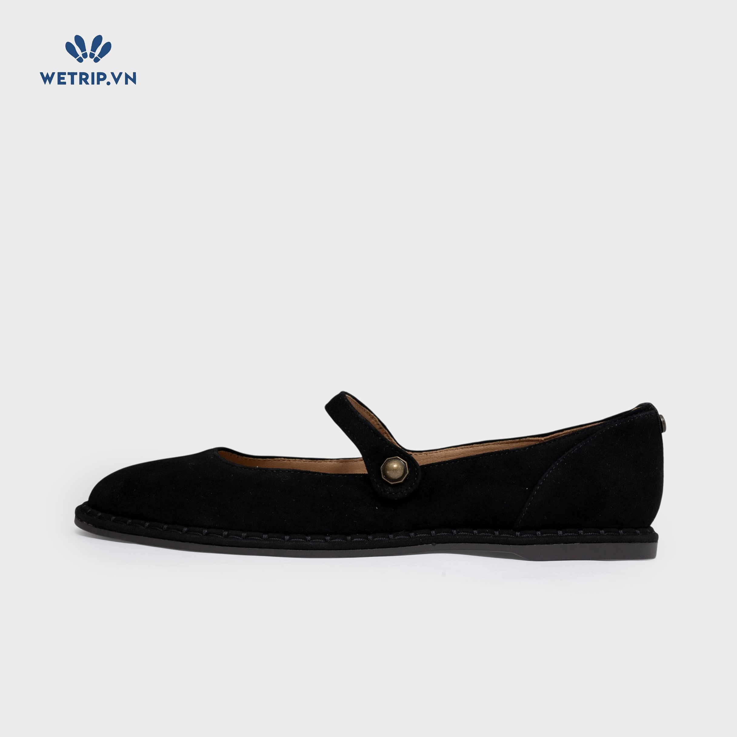 Búp Bê Crown Vintage (da lộn, đen) Mã BB-CVT-003-A