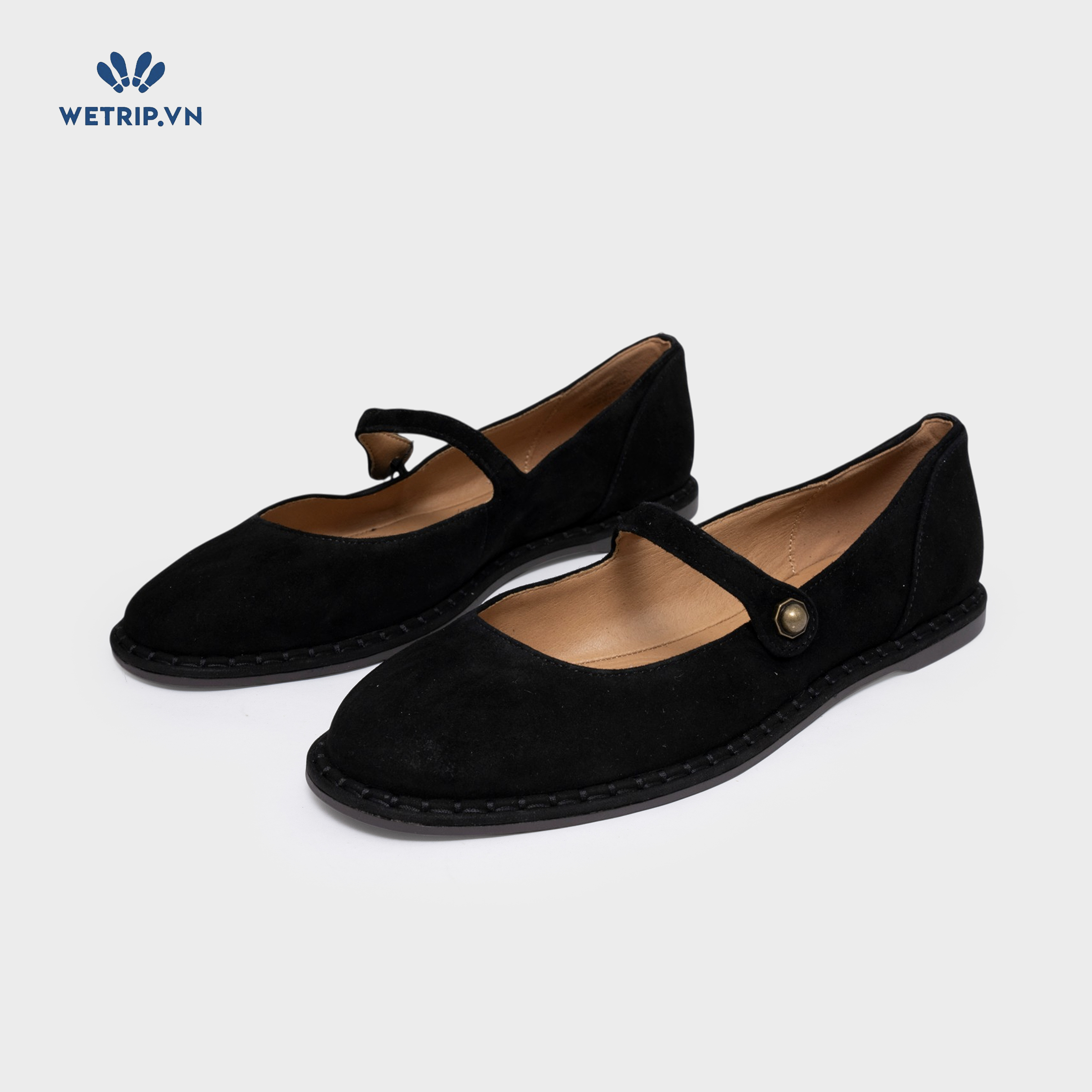 Búp Bê Crown Vintage (da lộn, đen) Mã BB-CVT-003-A