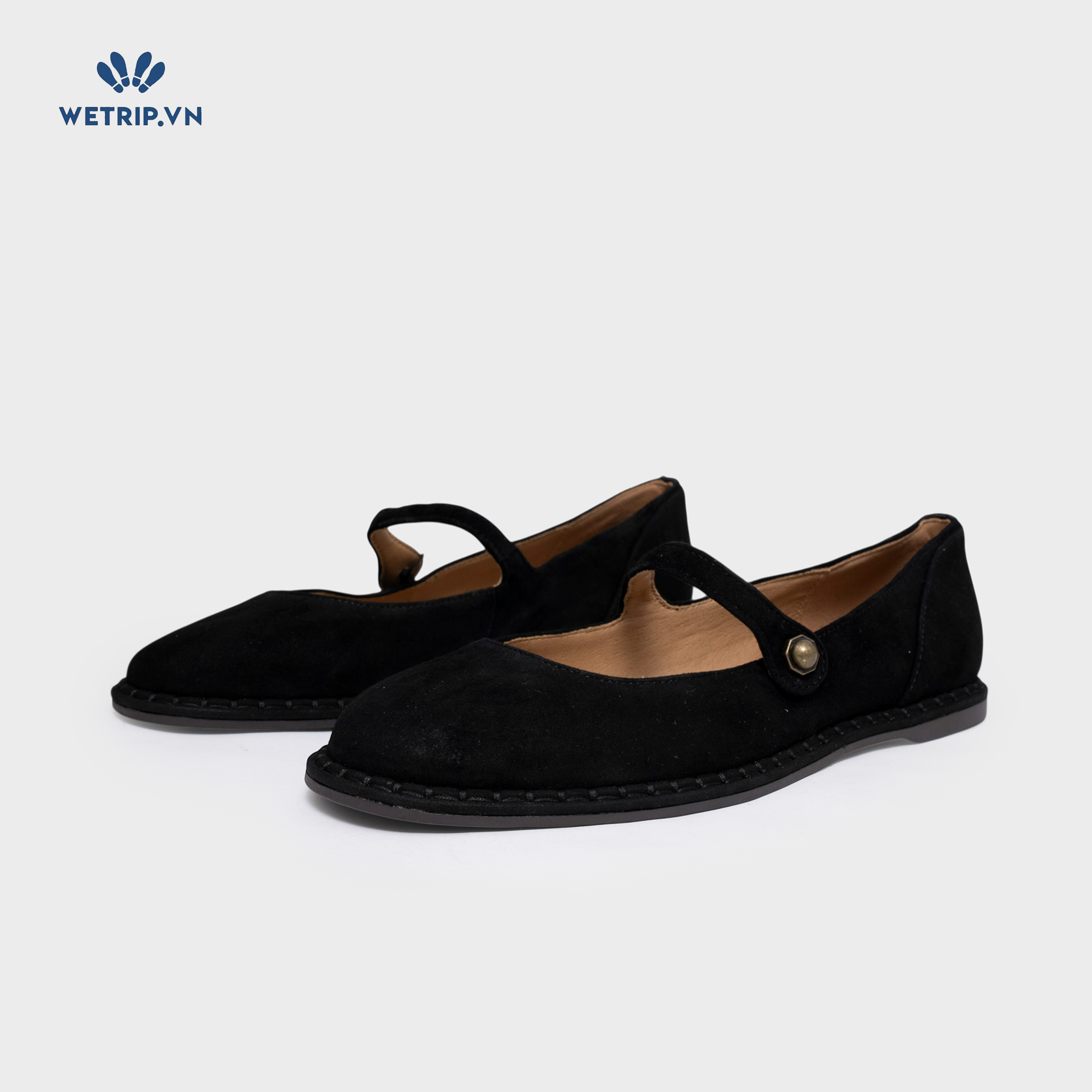 Búp Bê Crown Vintage (da lộn, đen) Mã BB-CVT-003-A