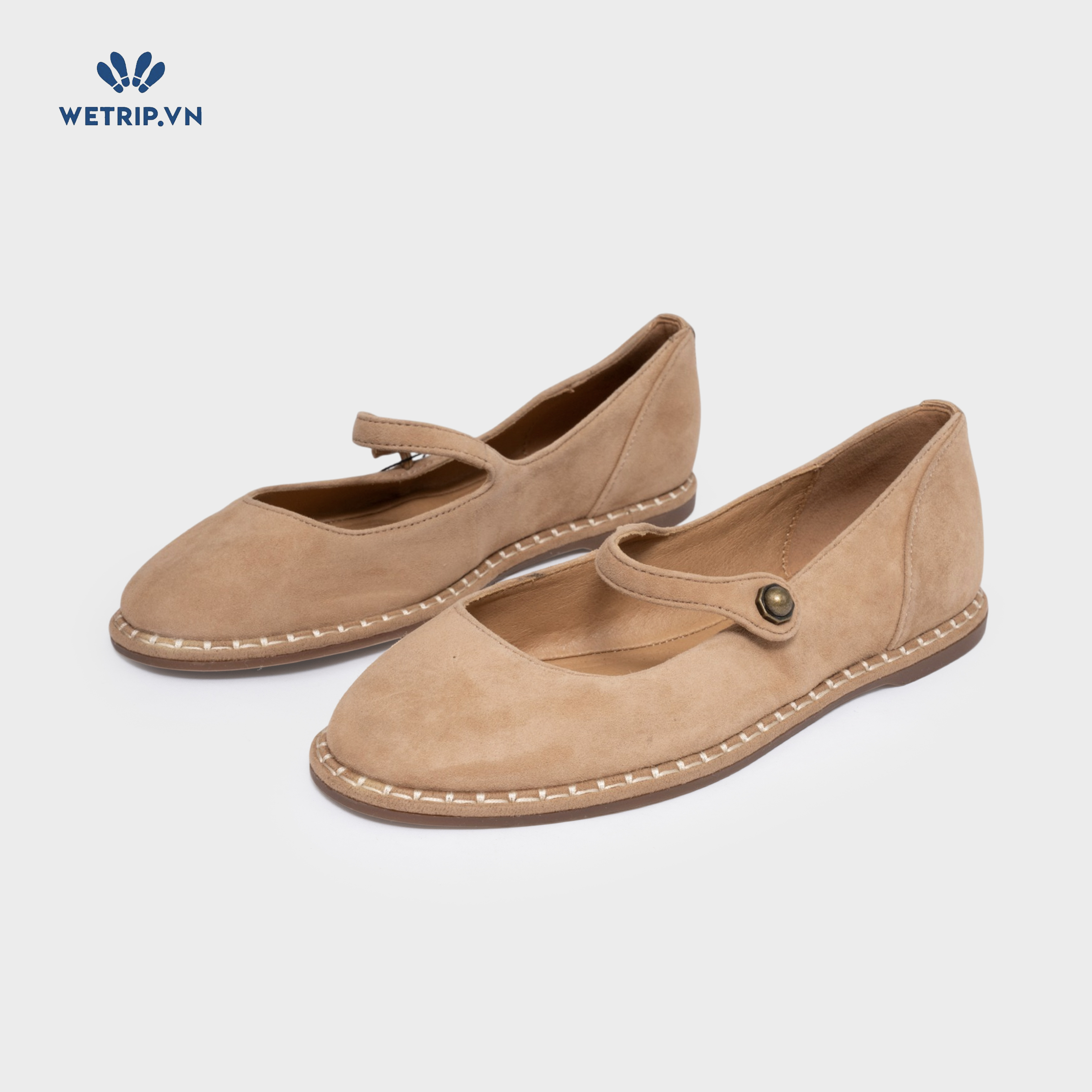 Búp Bê Crown Vintage (da lộn, nâu) Mã BB-CVT-003-B