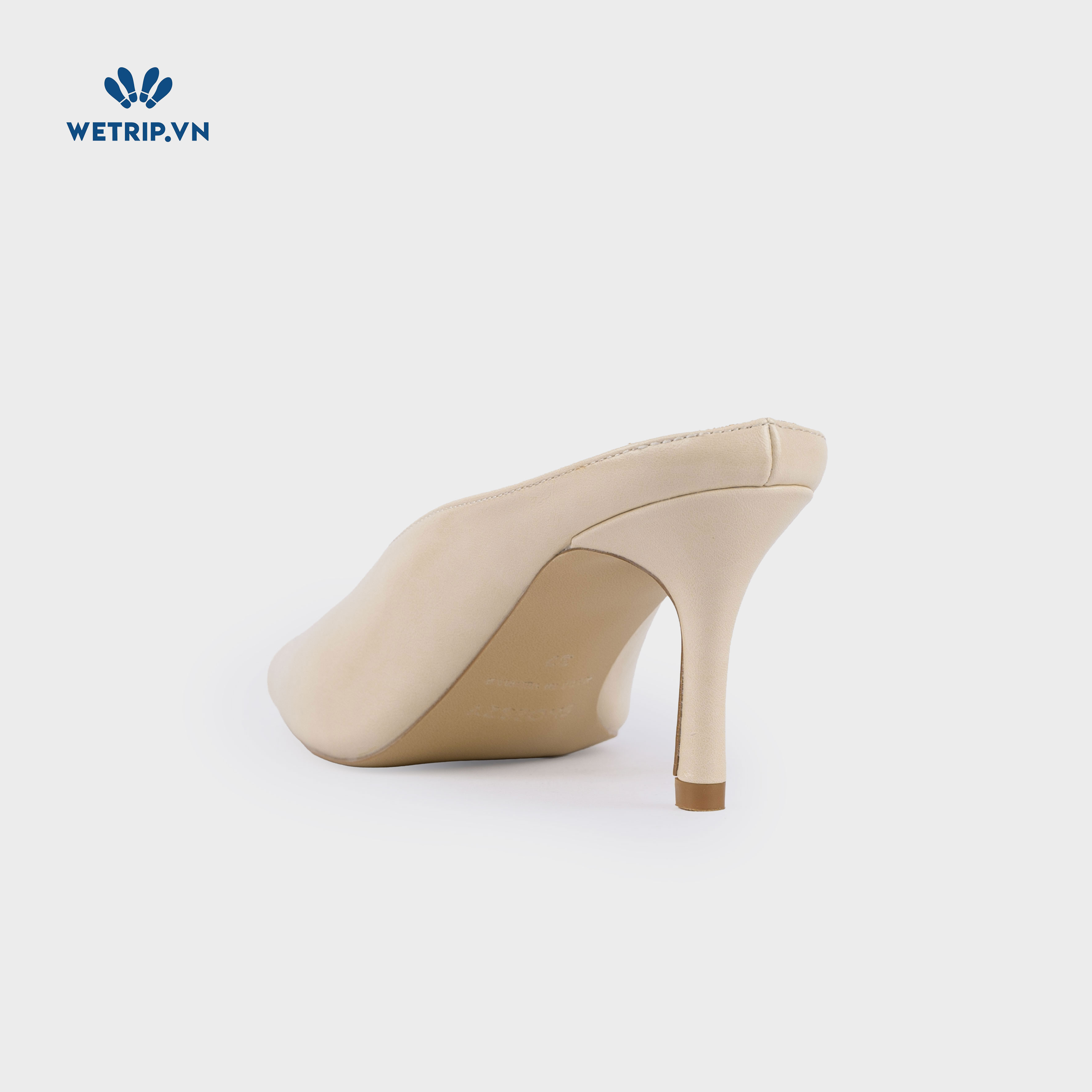 Espresso Shoeszy -Sục cao gót (7cm) màu kem