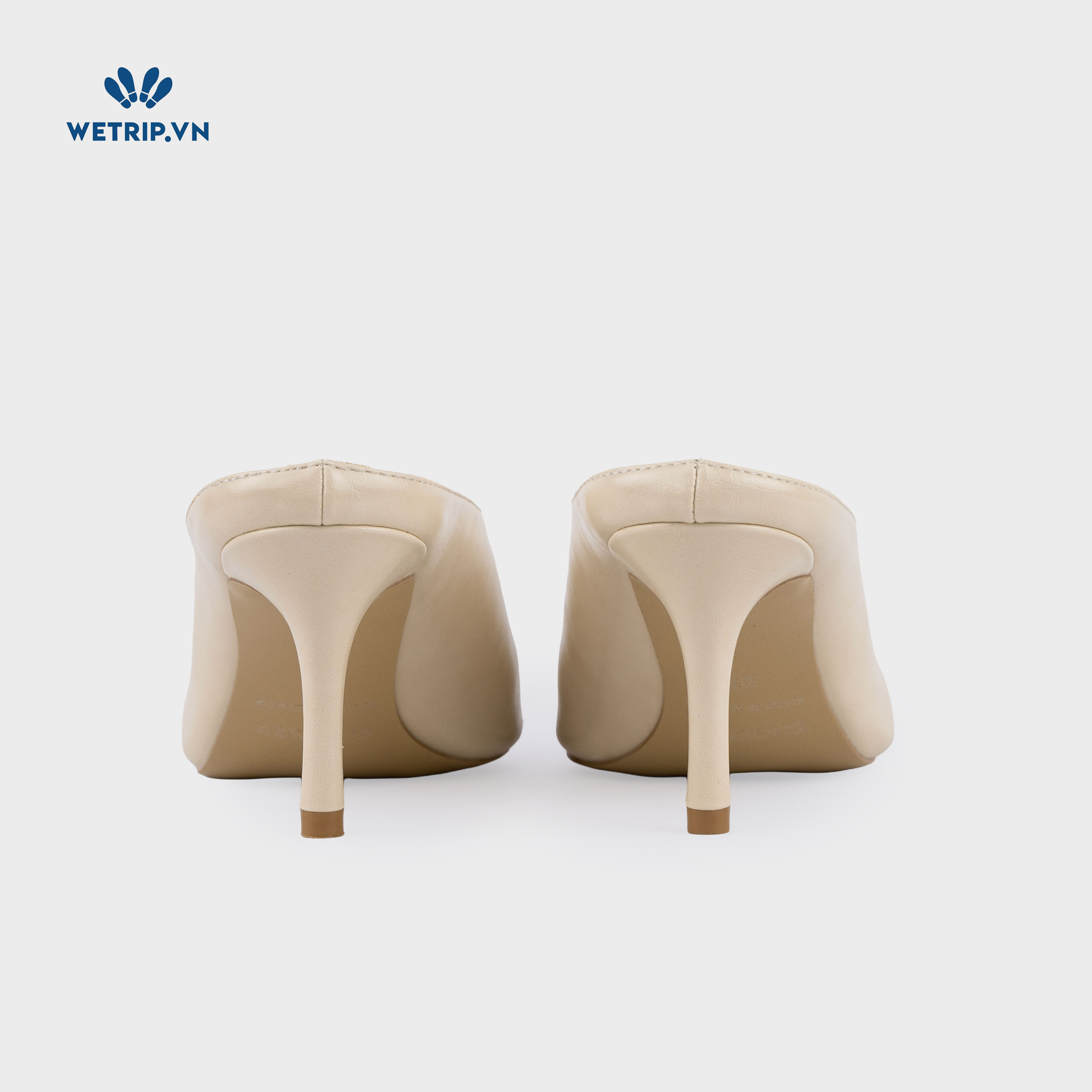 Espresso Shoeszy -Sục cao gót (7cm) màu kem