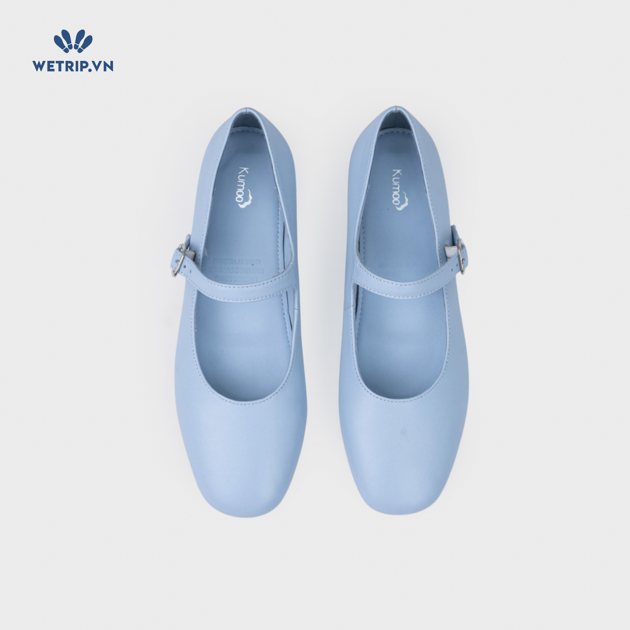 Giày Búp Bê Kumoo Flona Mary Jane Ballet (Xanh da trời) Mã BB-KUMO-005-H