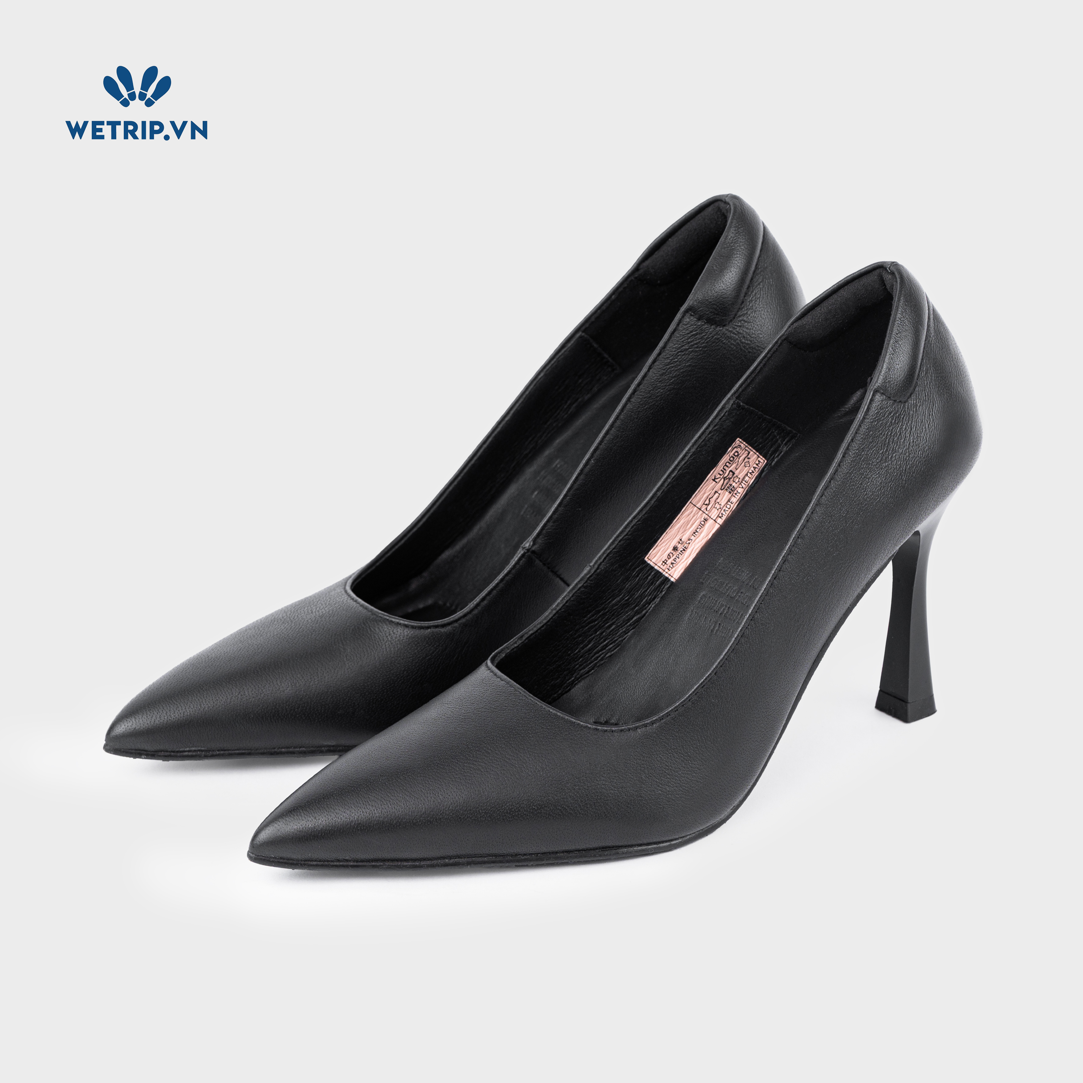 Giày Cao Gót KUMOO Mika (Đen) 9cm Mã GCG-KUMO-027-A