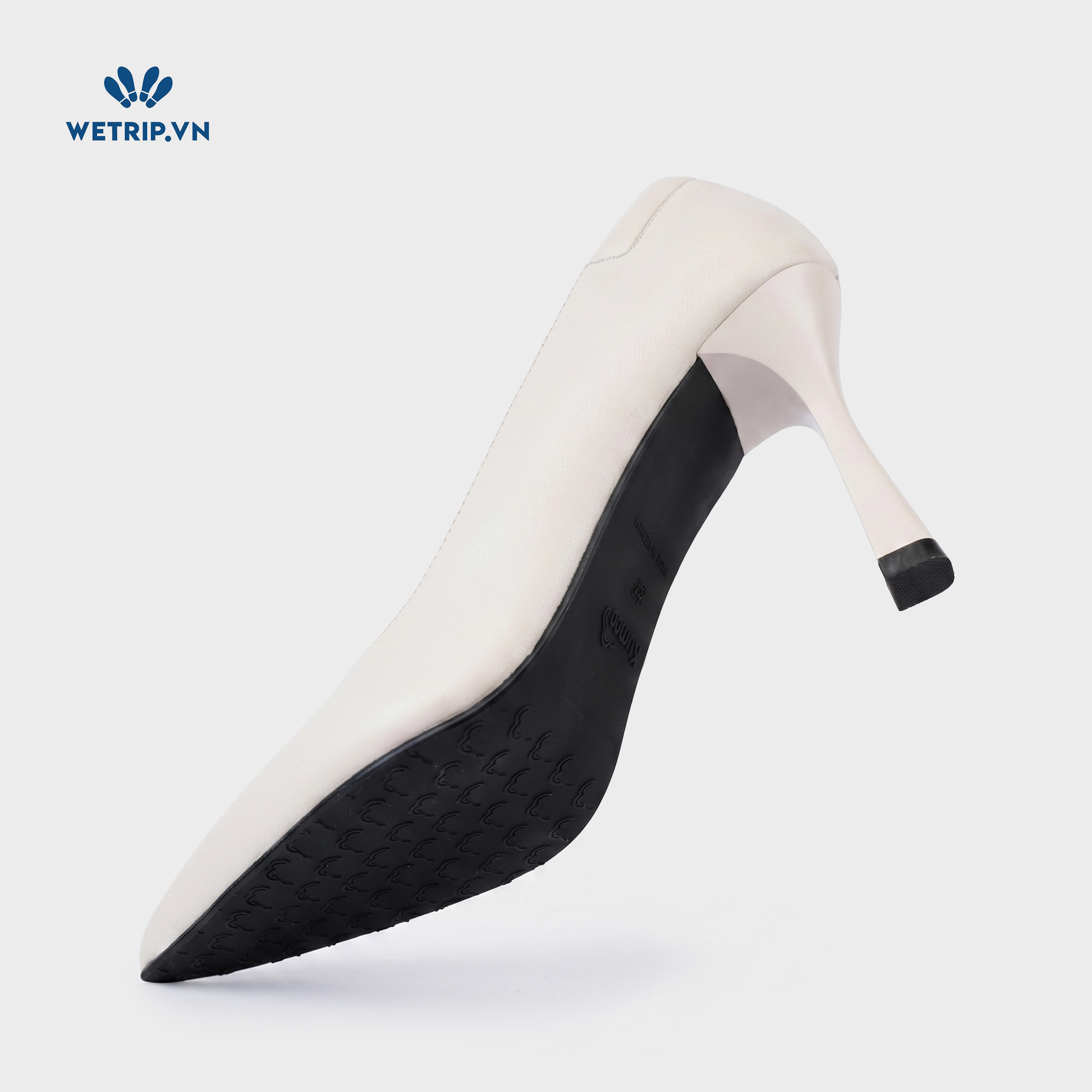 Giày Cao Gót KUMOO Mika (Kem) 9cm Mã GCG-KUMO-027-B