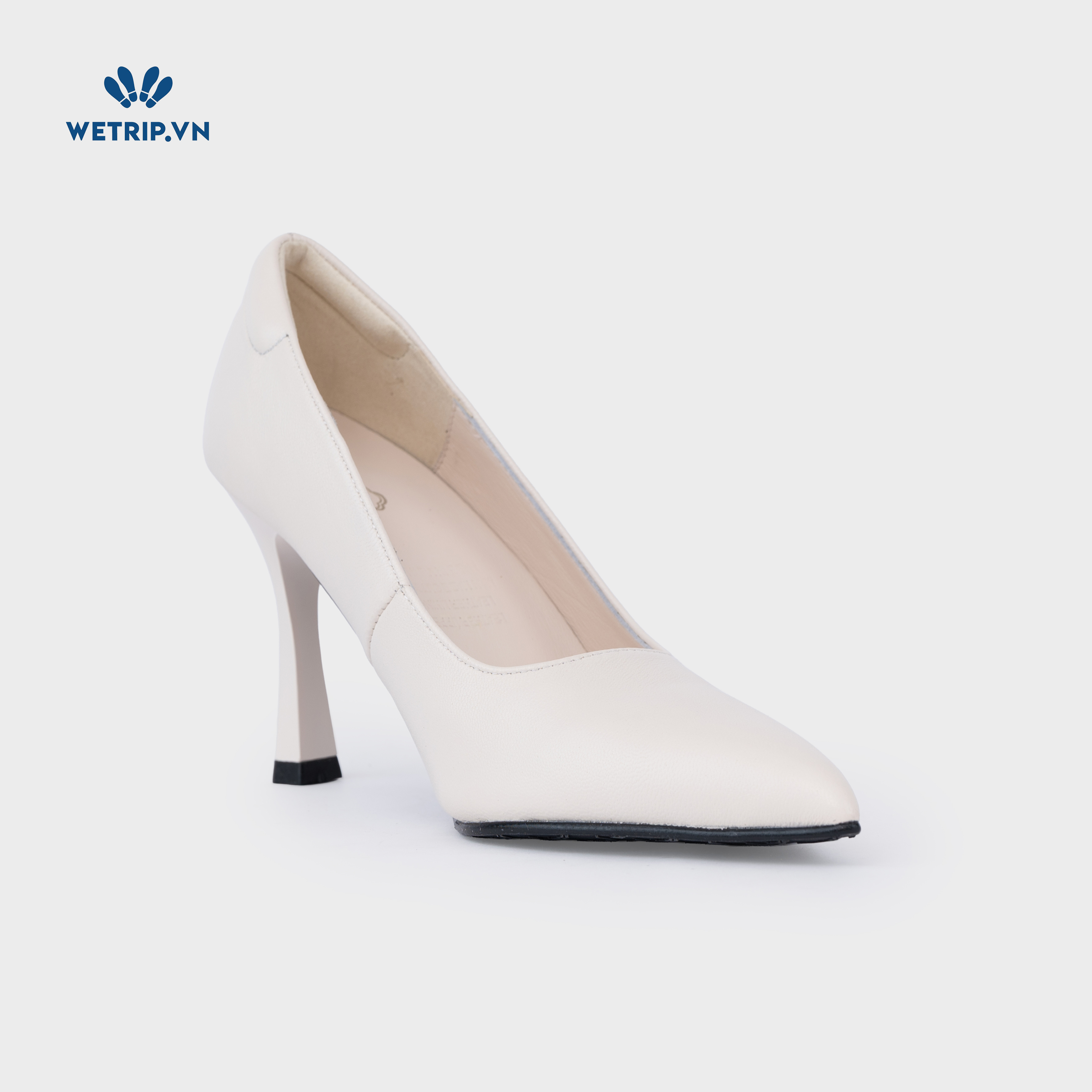 Giày Cao Gót KUMOO Mika (Kem) 9cm Mã GCG-KUMO-027-B
