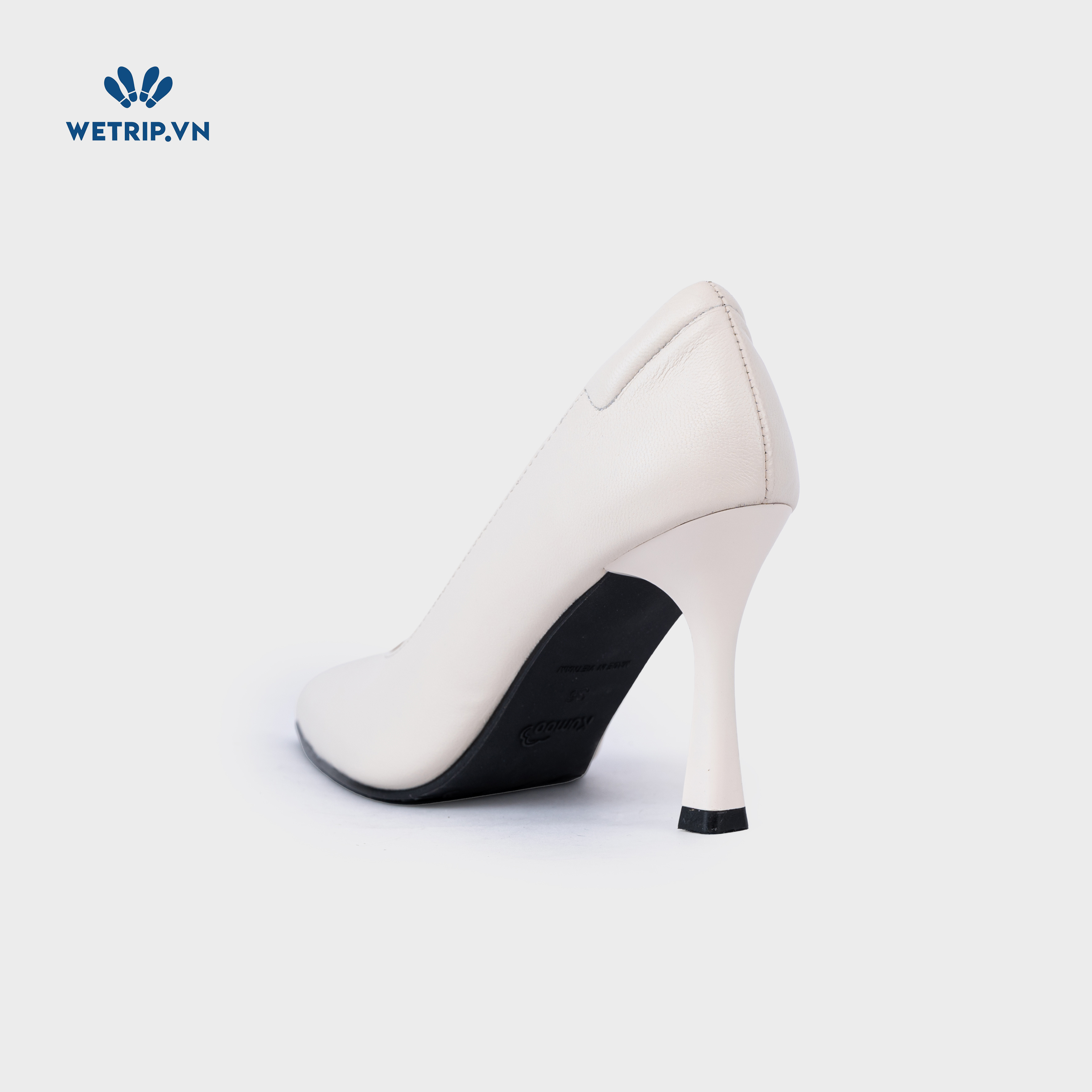 Giày Cao Gót KUMOO Mika (Kem) 9cm Mã GCG-KUMO-027-B