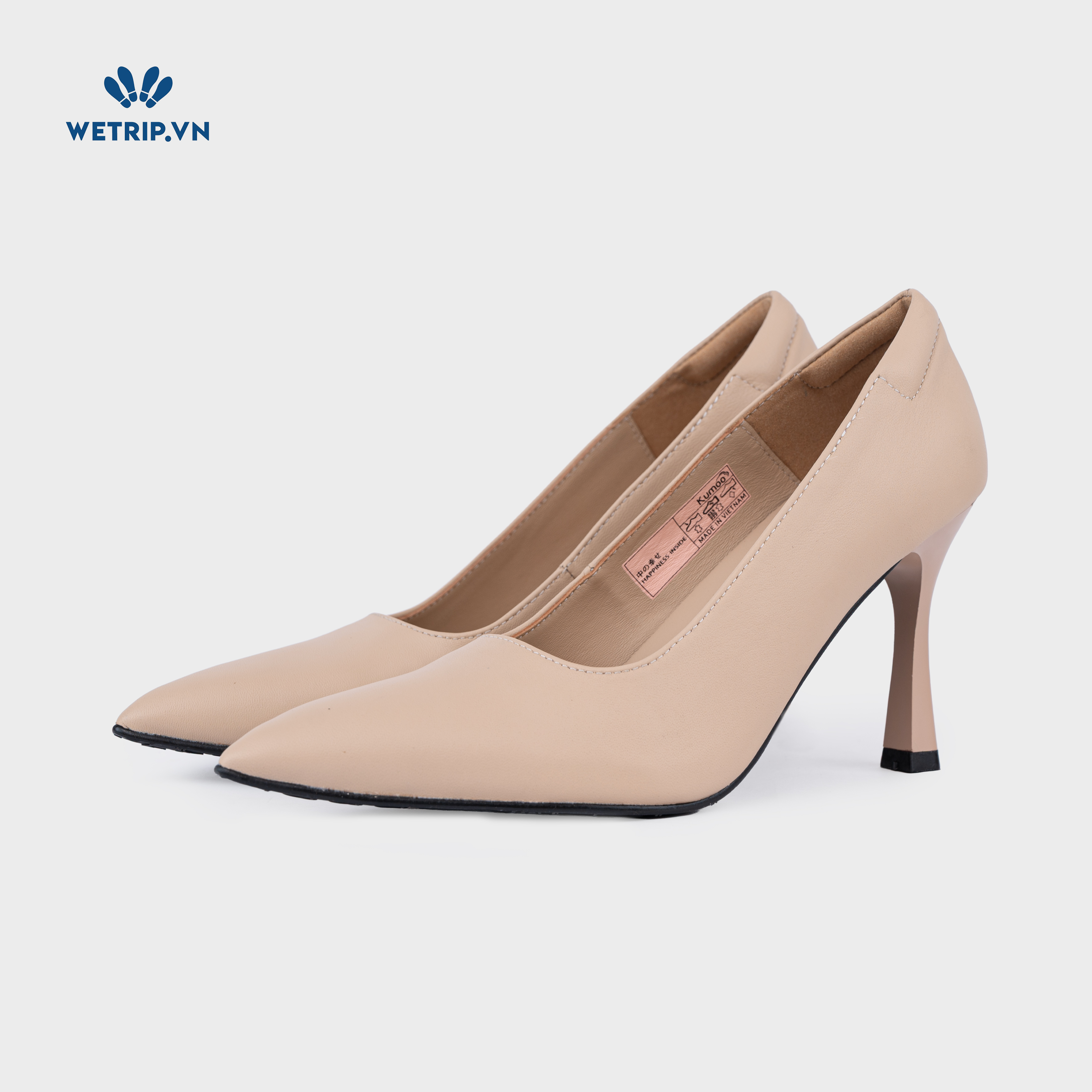 Giày Cao Gót KUMOO Mika (Màu be) 9cm Mã GCG-KUMO-027-D