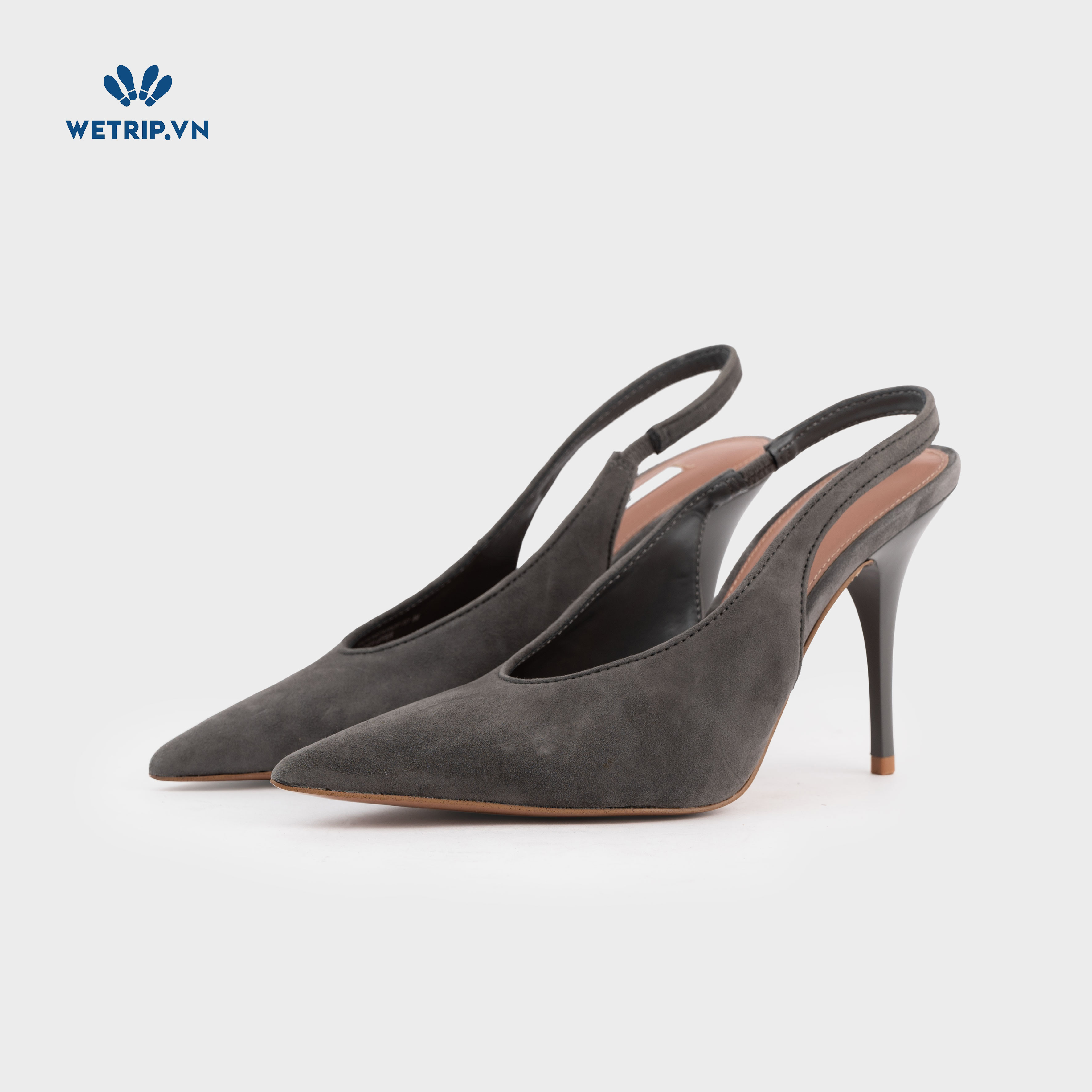 Giày Cao Gót Steve Madden (xám da lộn) Mã GCG-SMD-005-A