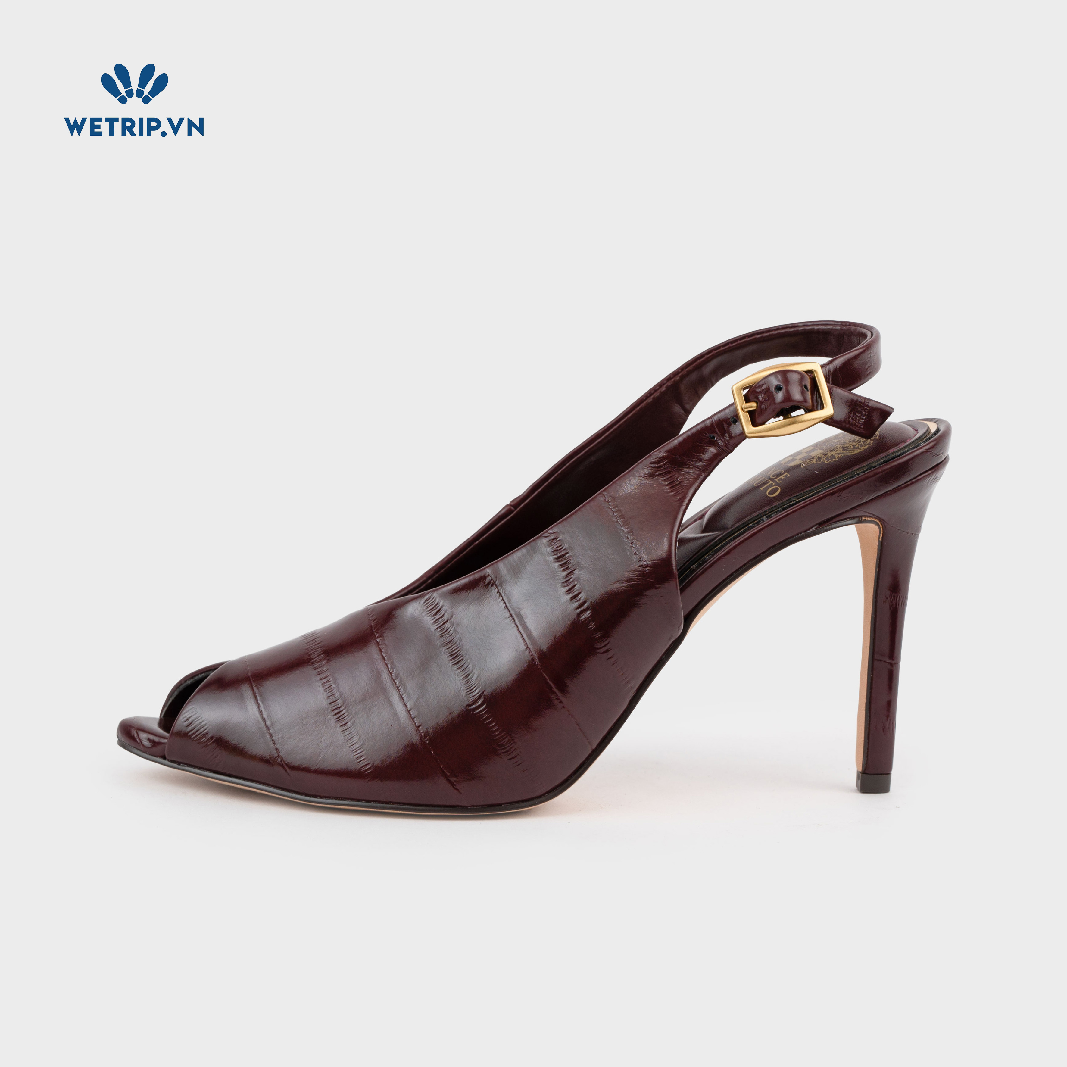 Giày Cao Gót Vince Camuto (da bóng, đỏ mận) Mã GCG-VC-010-B