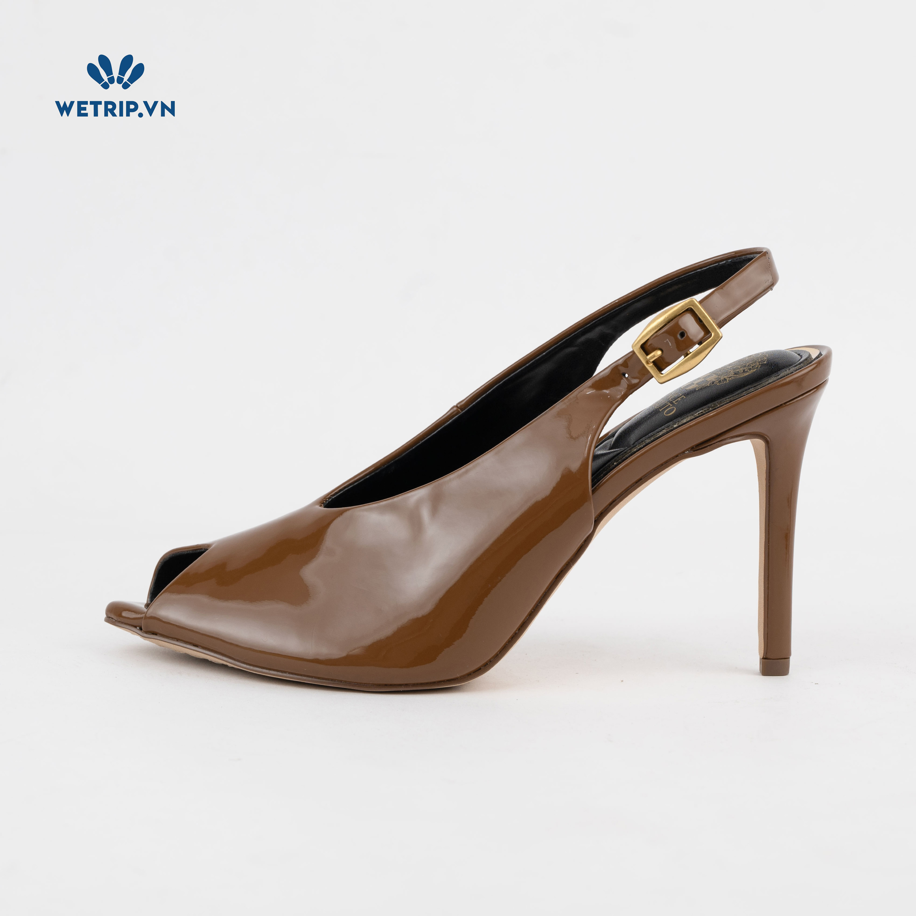 Giày Cao Gót Vince Camuto (da bóng, nâu) Mã GCG-VC-010-A