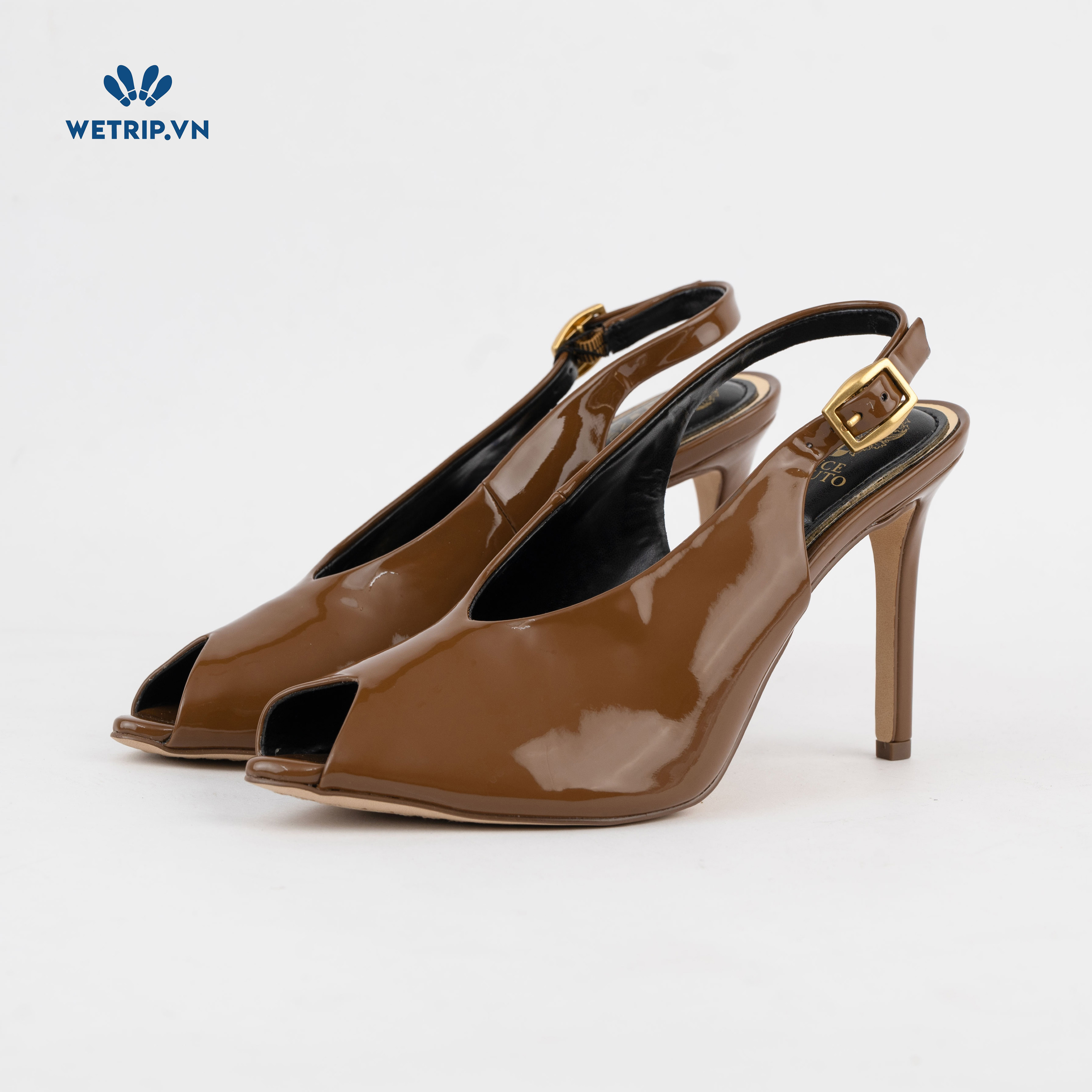 Giày Cao Gót Vince Camuto (da bóng, nâu) Mã GCG-VC-010-A