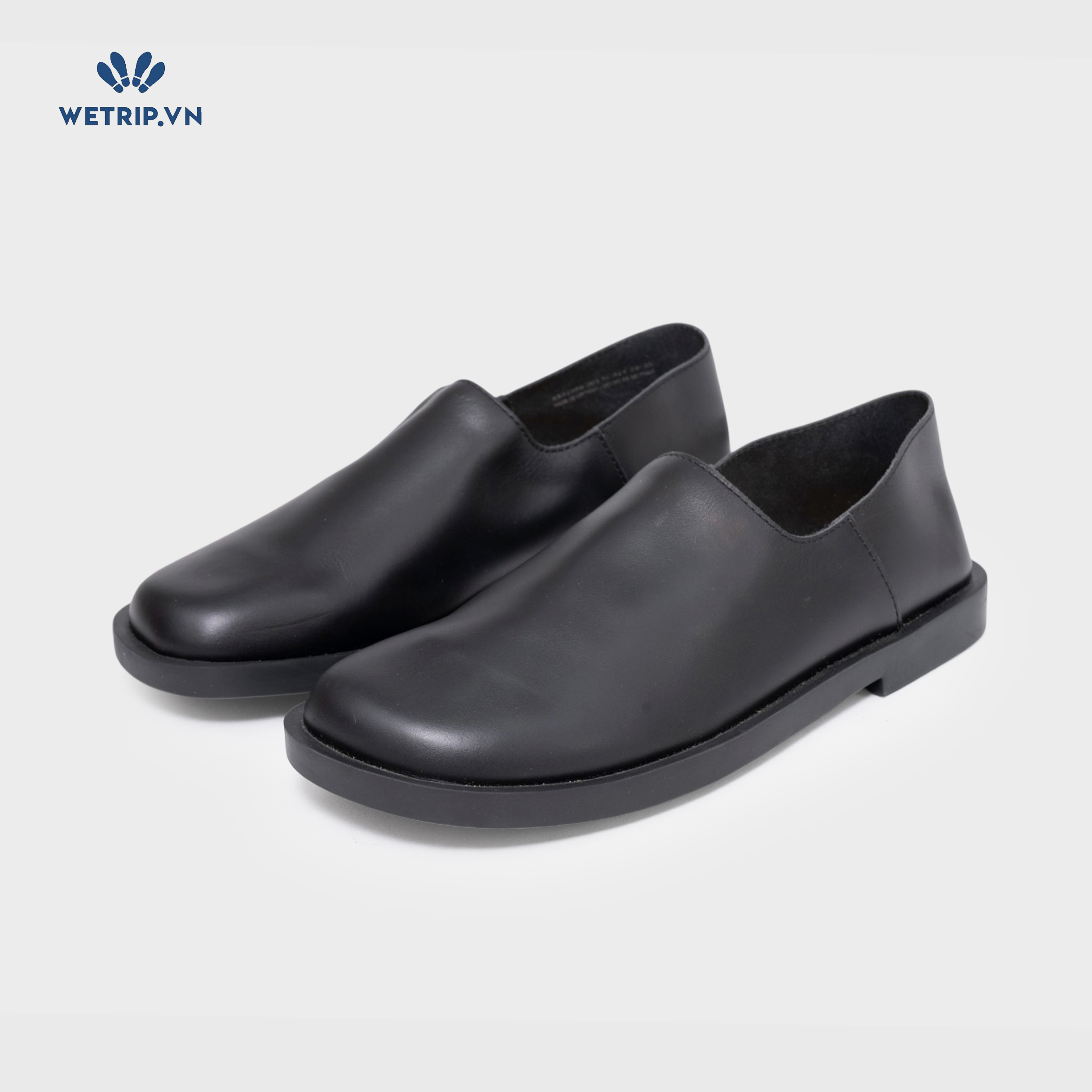 Giày Lười Camper (da, đen trơn) (Mã) GL-CP-022-A