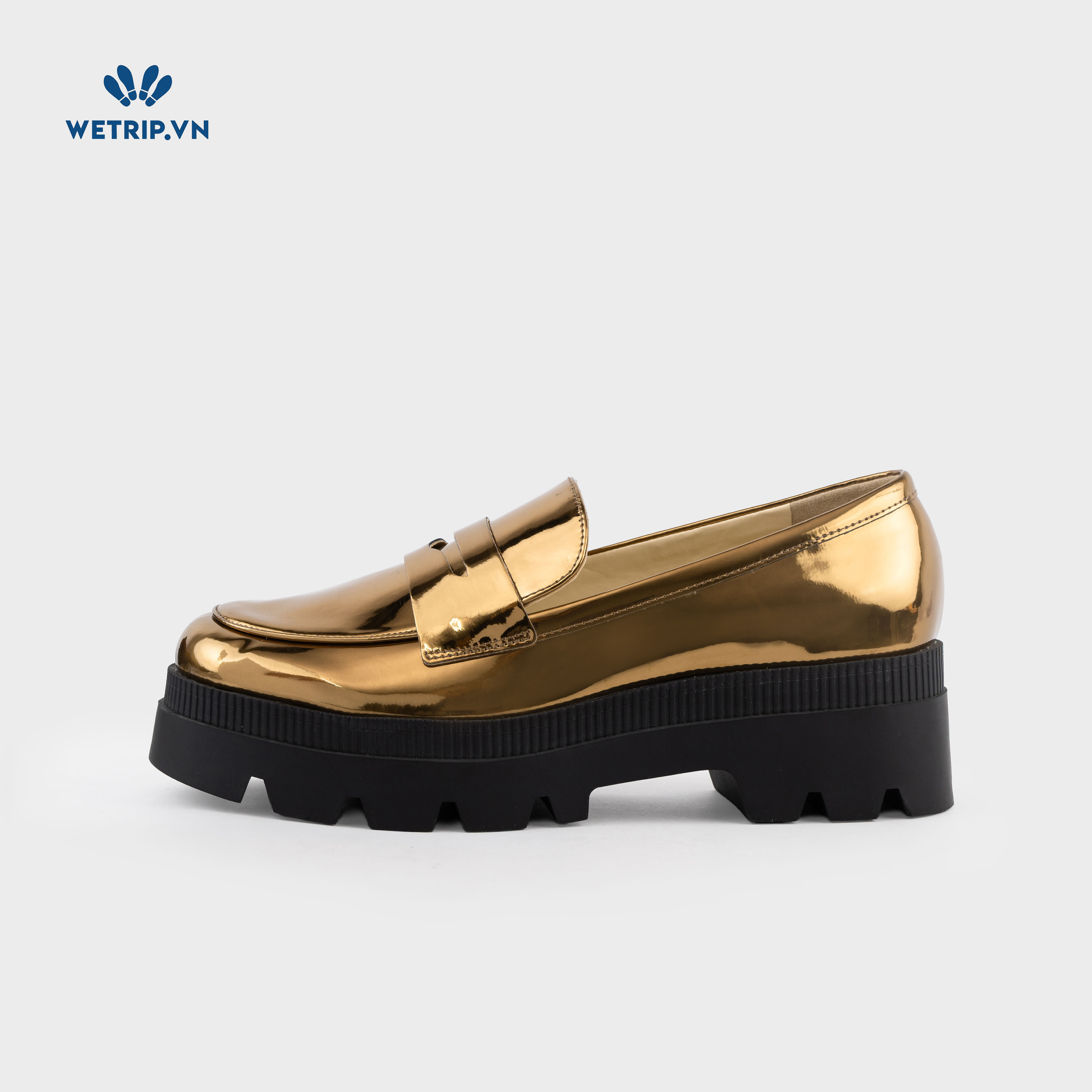 Giày lười Jessica Simpson (da vàng đồng, bóng trơn) Mã GL-JES-001-C