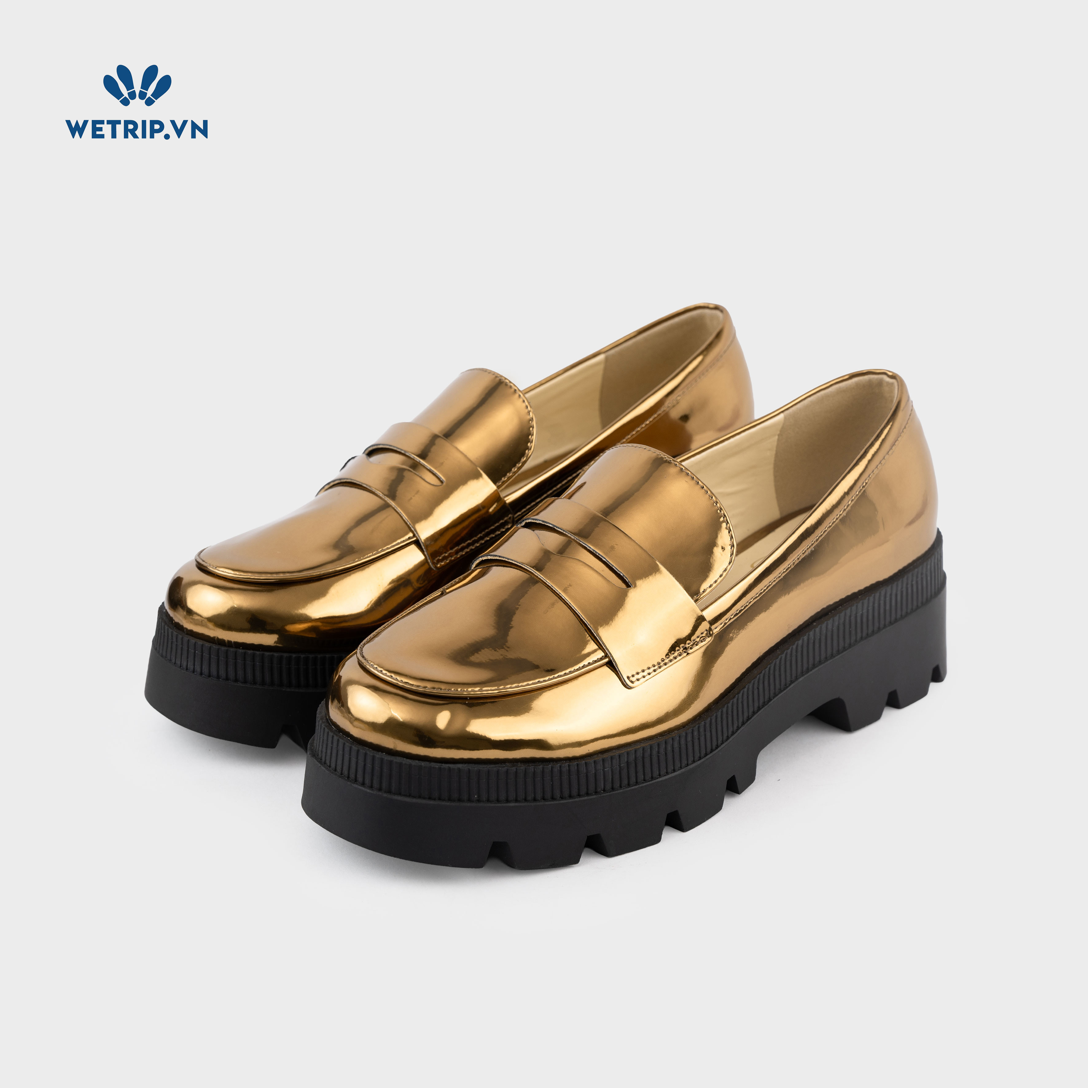 Giày lười Jessica Simpson (da vàng đồng, bóng trơn) Mã GL-JES-001-C