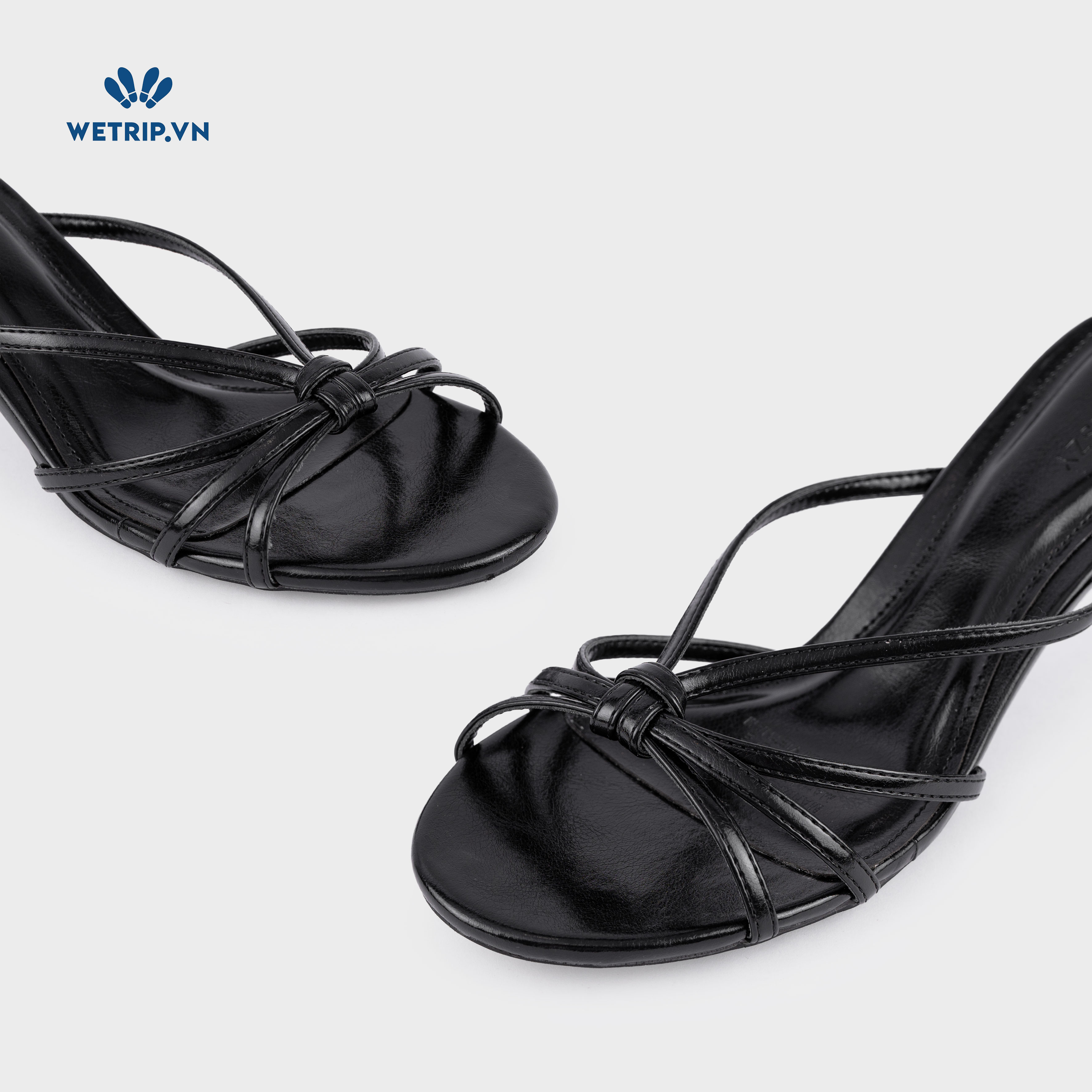 Latte Shoeszy - sandal cao gót (6cm) màu đen