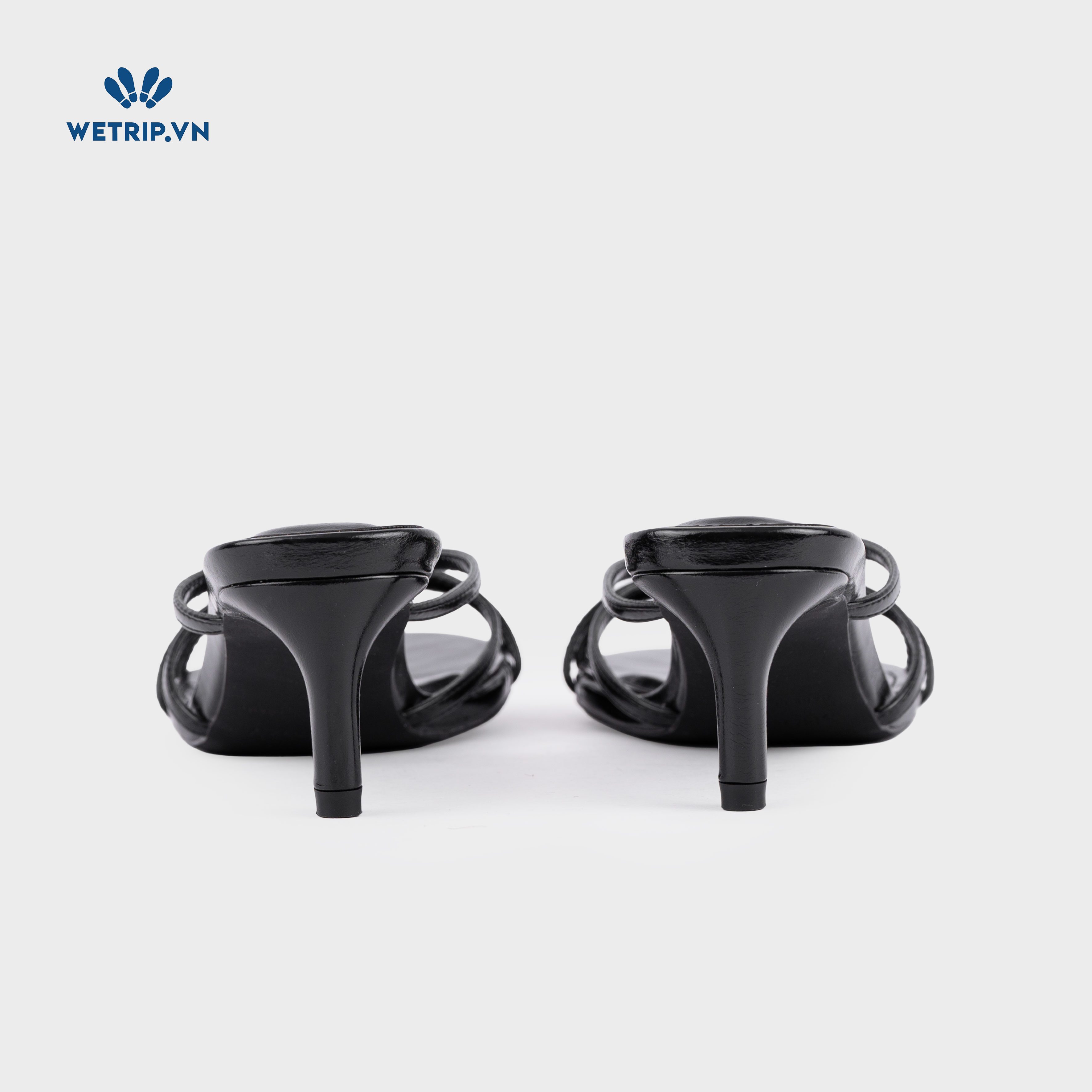 Latte Shoeszy - sandal cao gót (6cm) màu đen