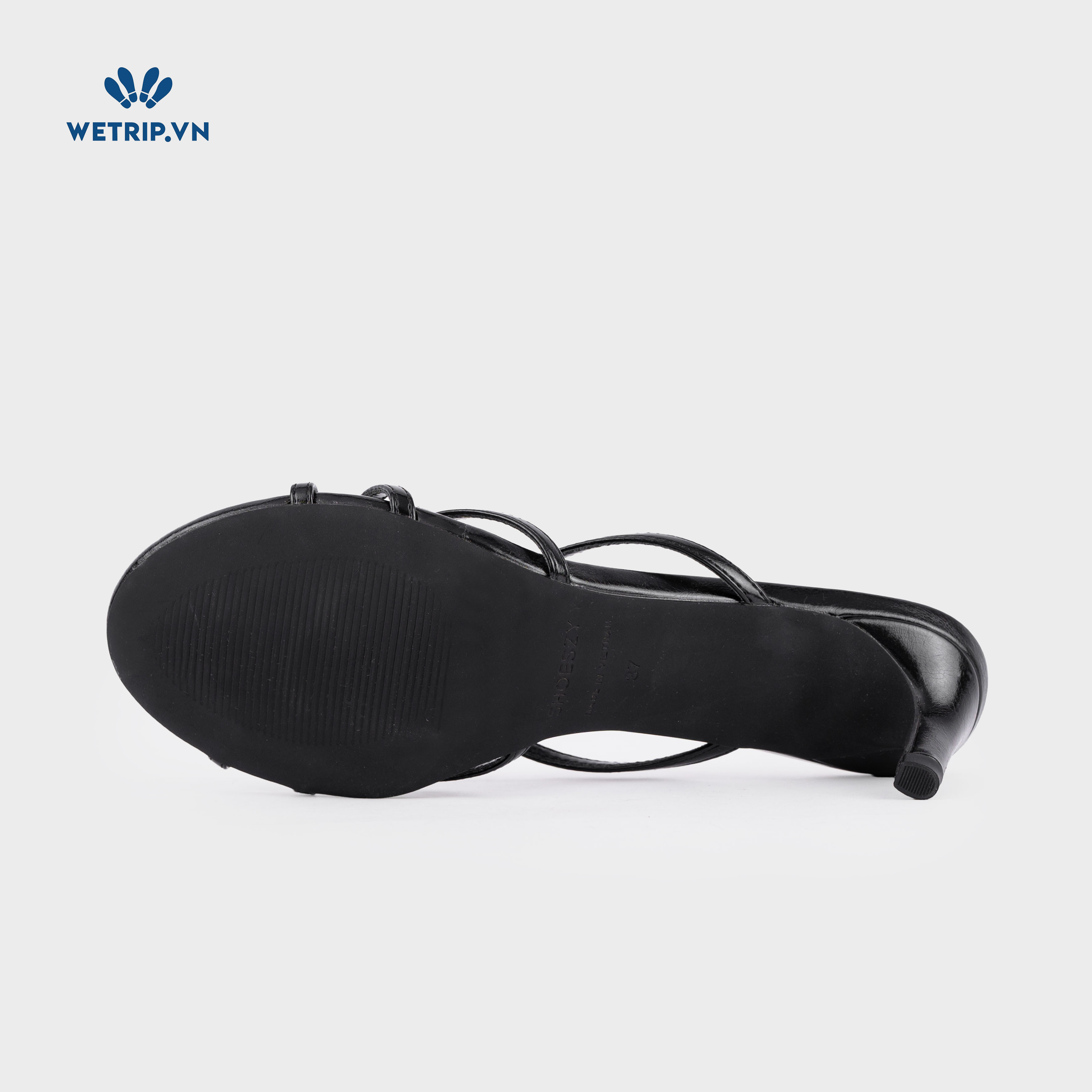 Latte Shoeszy - sandal cao gót (6cm) màu đen