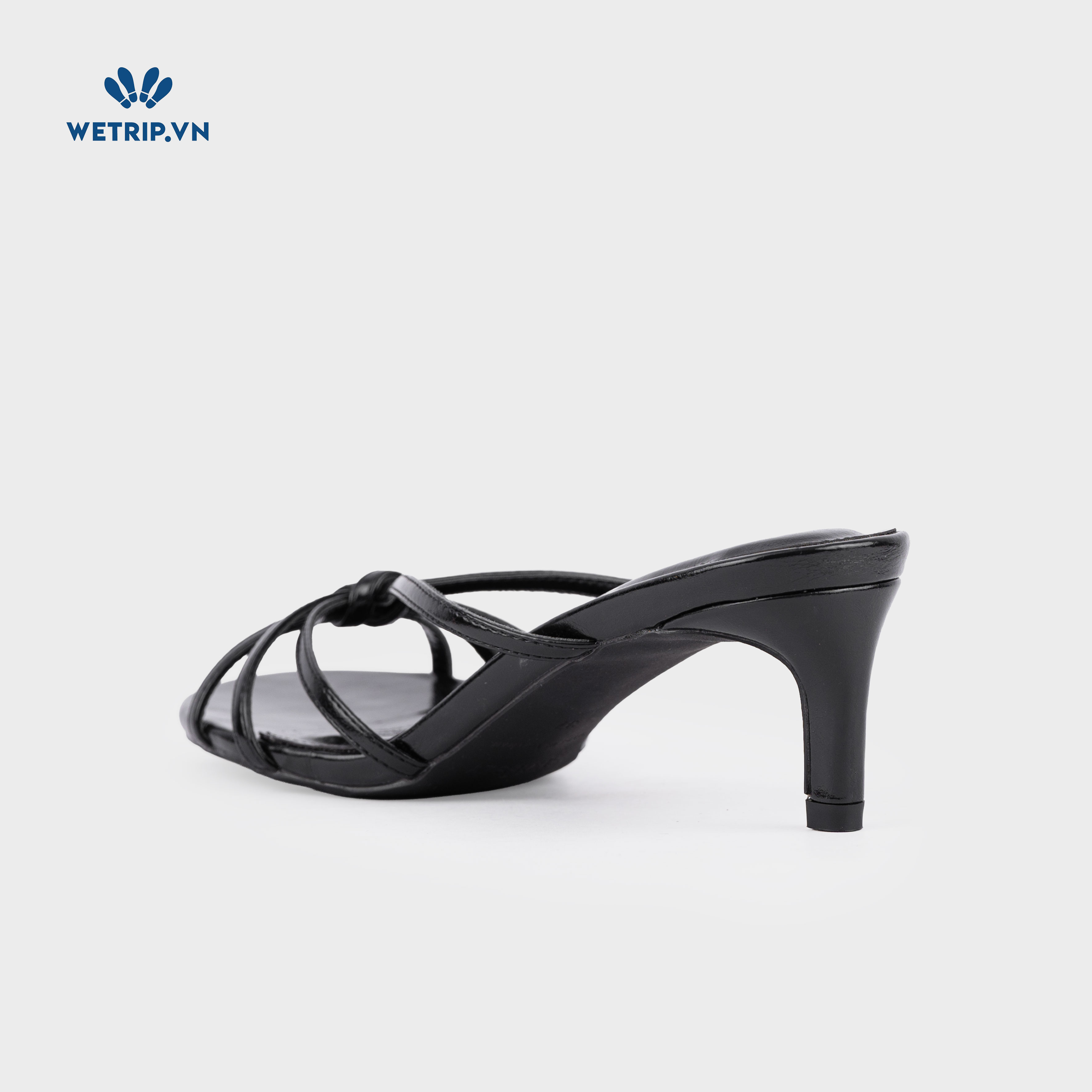 Latte Shoeszy - sandal cao gót (6cm) màu đen