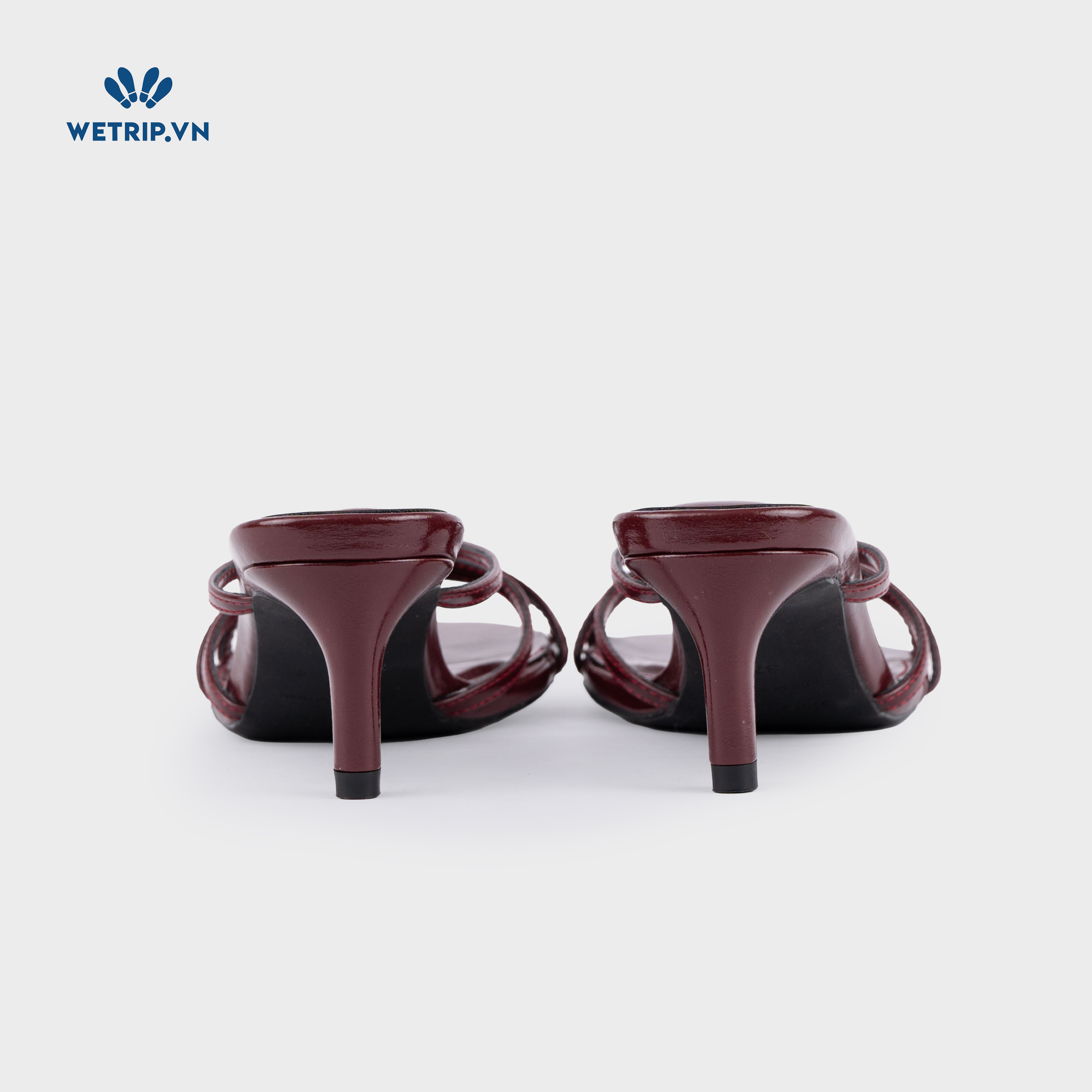 Latte Shoeszy - sandal cao gót (6cm) màu đỏ