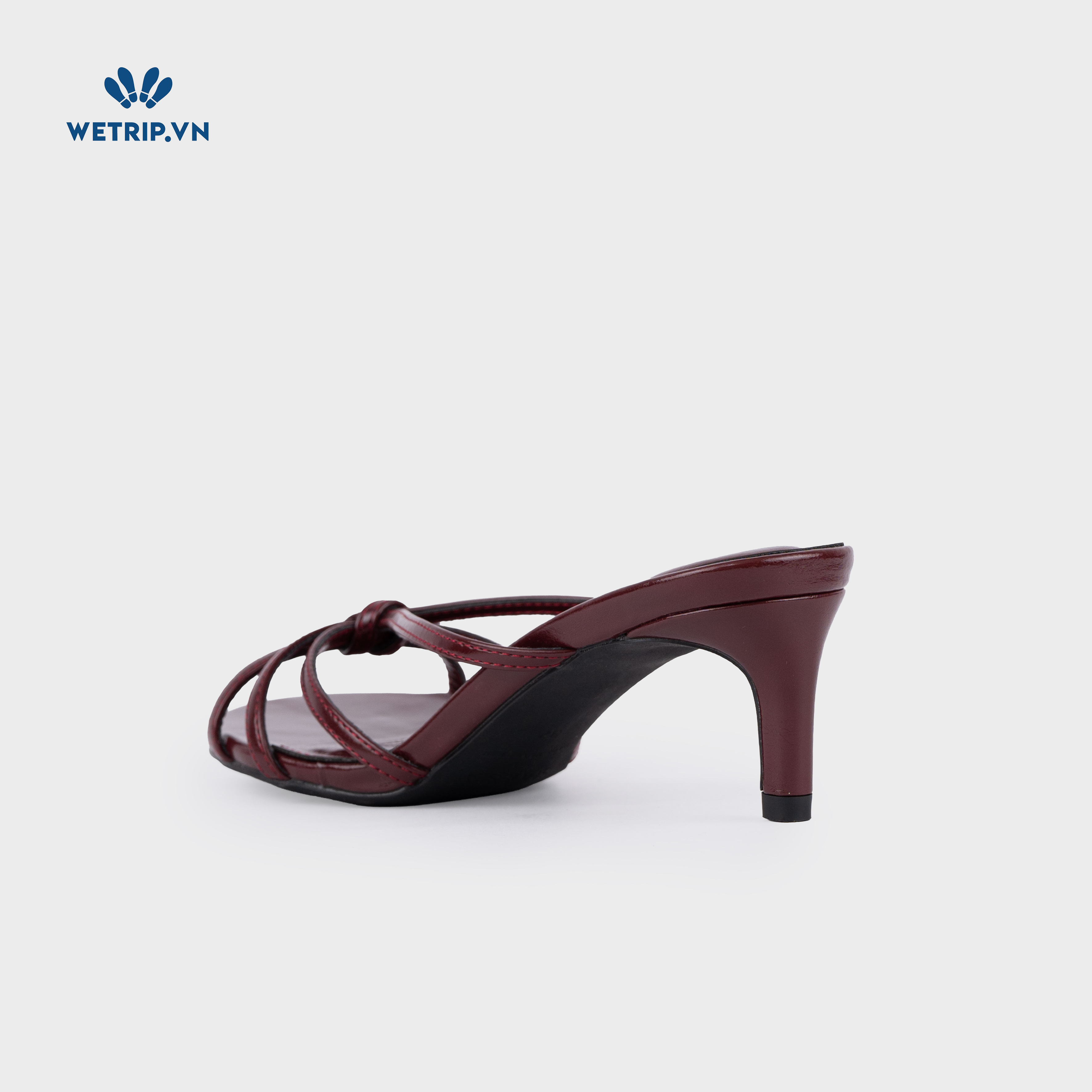 Latte Shoeszy - sandal cao gót (6cm) màu đỏ