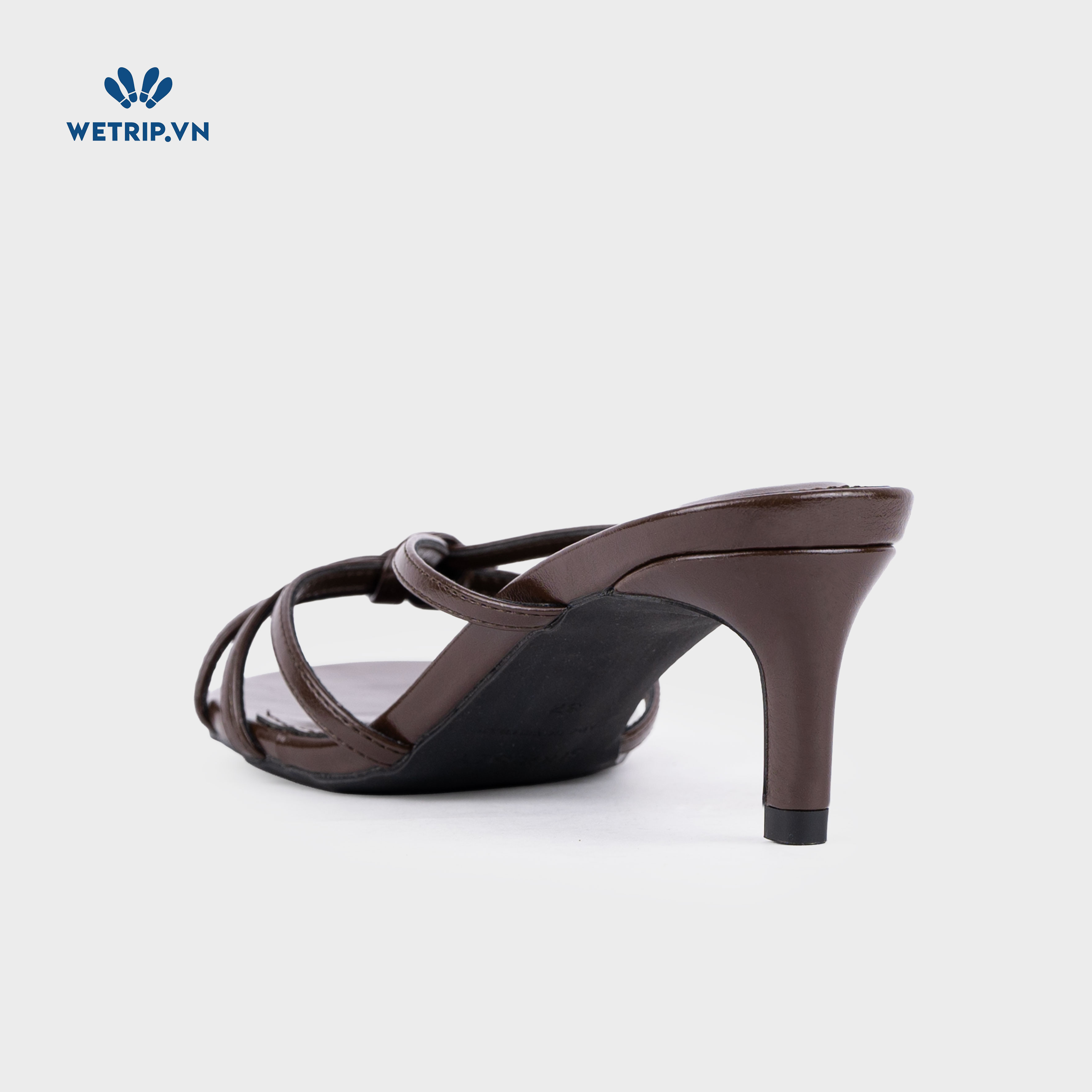 Latte Shoeszy - sandal cao gót (6cm) màu nâu