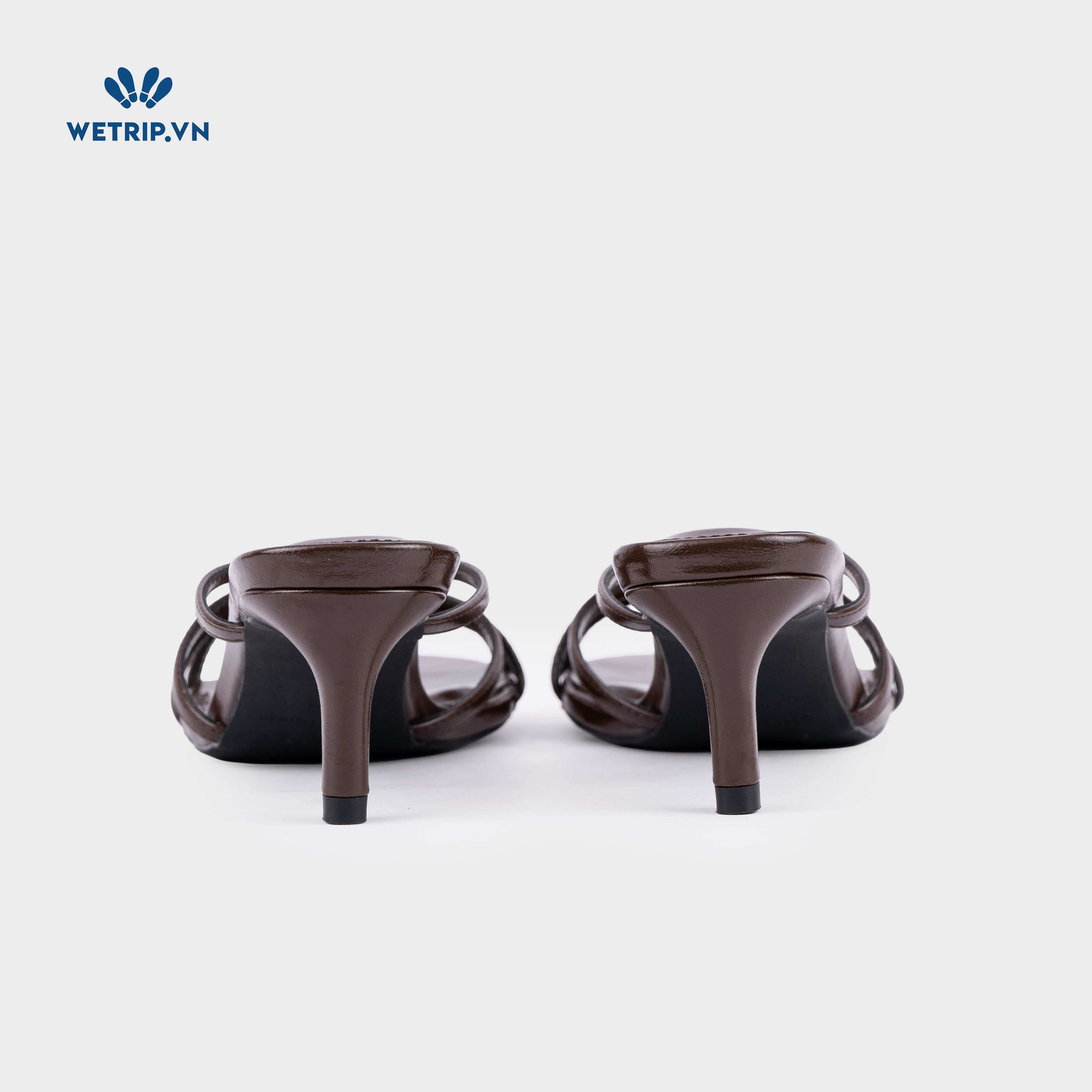 Latte Shoeszy - sandal cao gót (6cm) màu nâu
