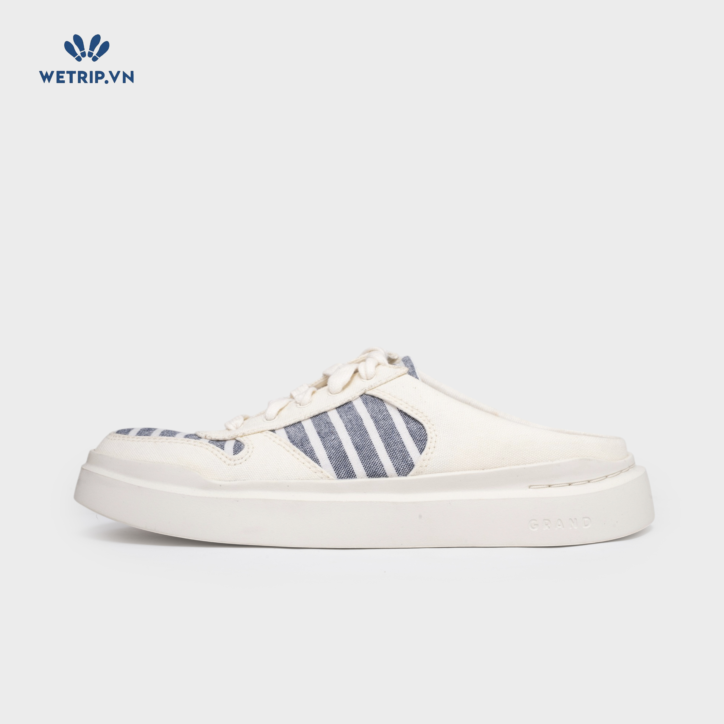 Mules Cole Haan (Vải, kem phối xám) (Mã) ML-COHA-002-A